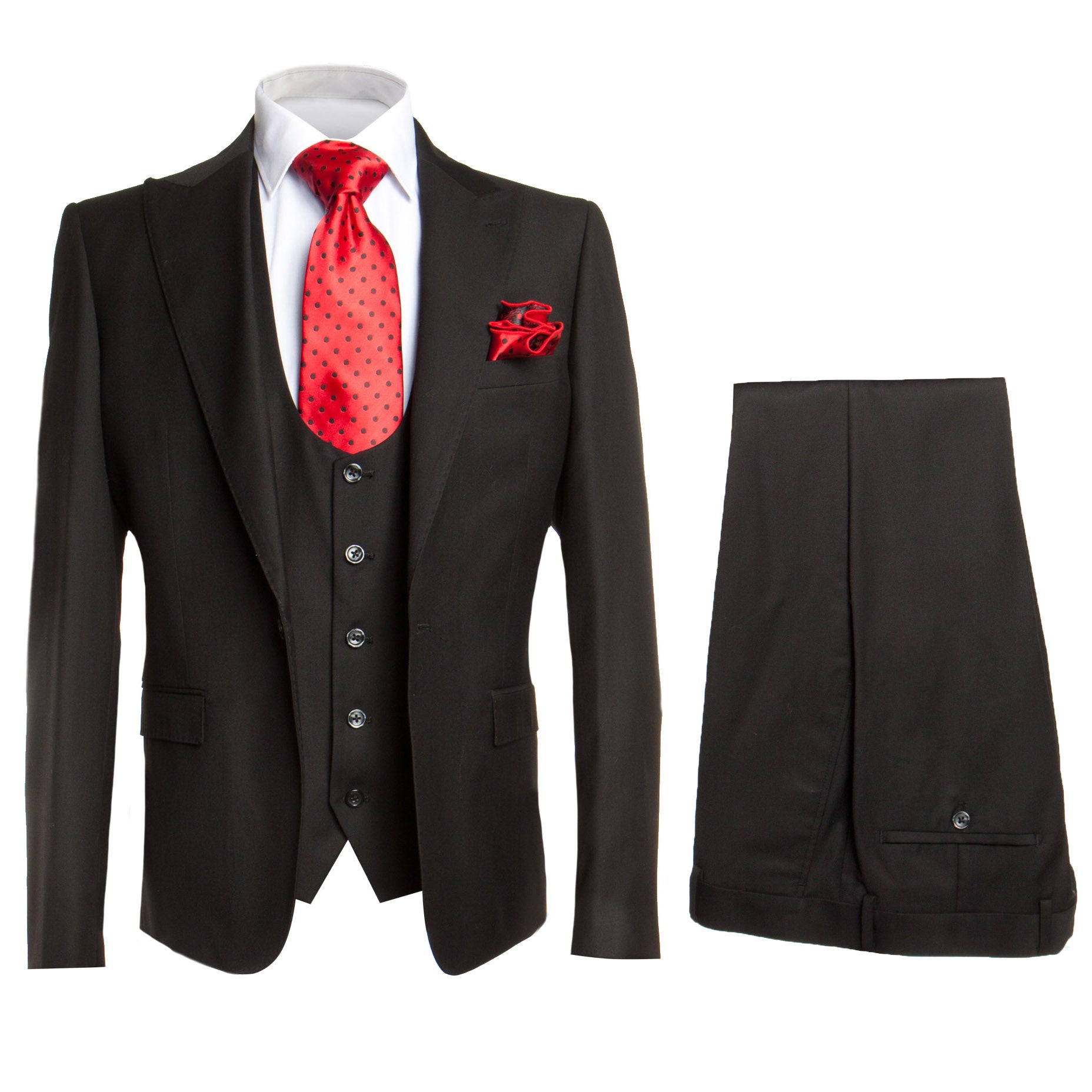 SYDNEY VESTED SUIT by Rossi Man/SOLID