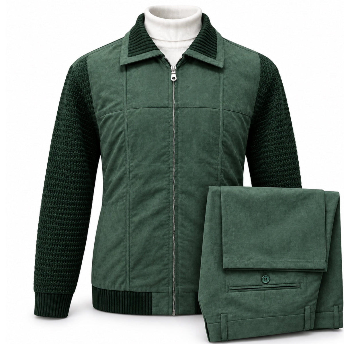 BAGAZIO O F L HUNTER / M Bagazio Men’s Suede-Look Knit Walking Suit – BM2185