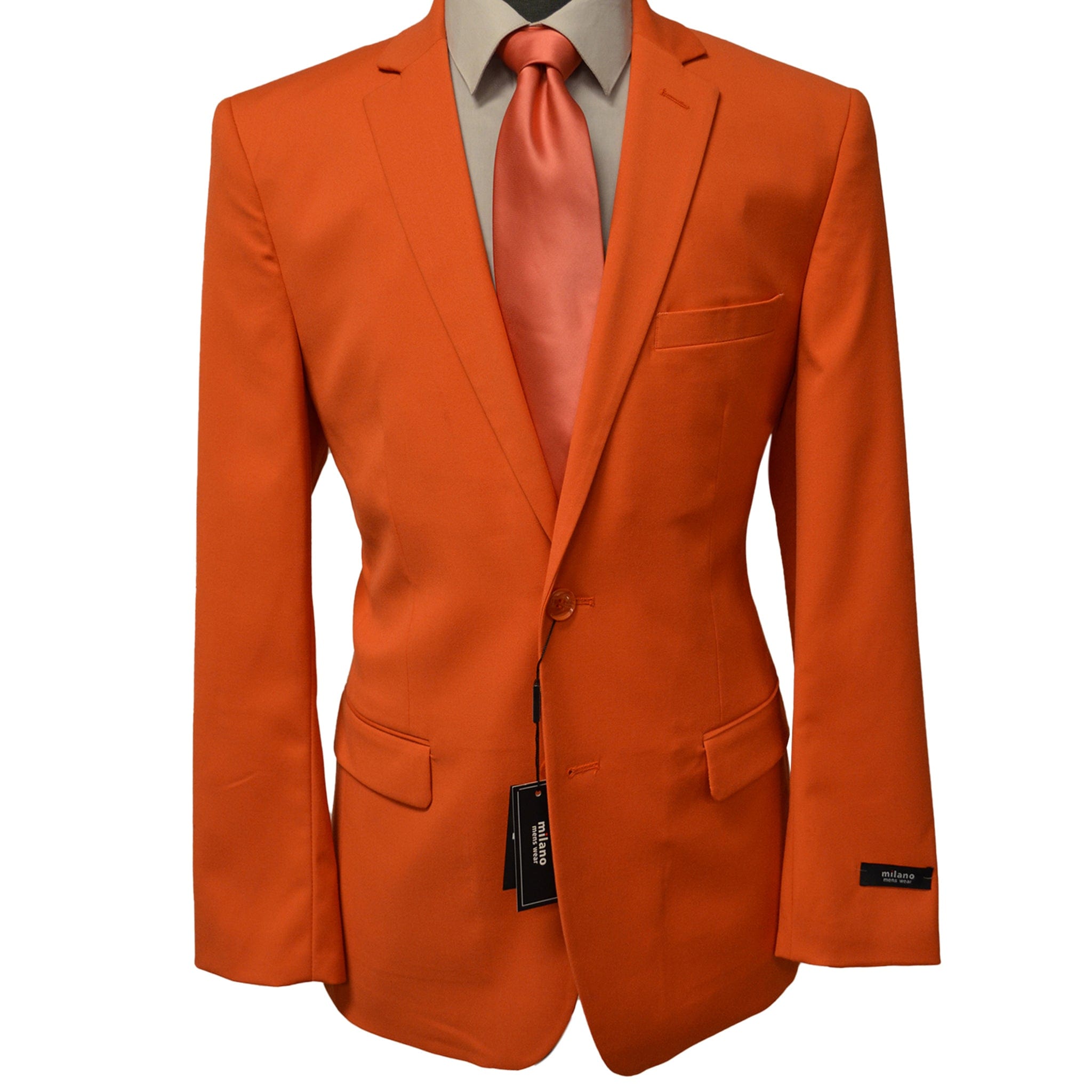 BRAVEMAN SUITING COMPANY J S ORANGE / 40 REG MILANO LABEL SPORT COAT/Sp100
