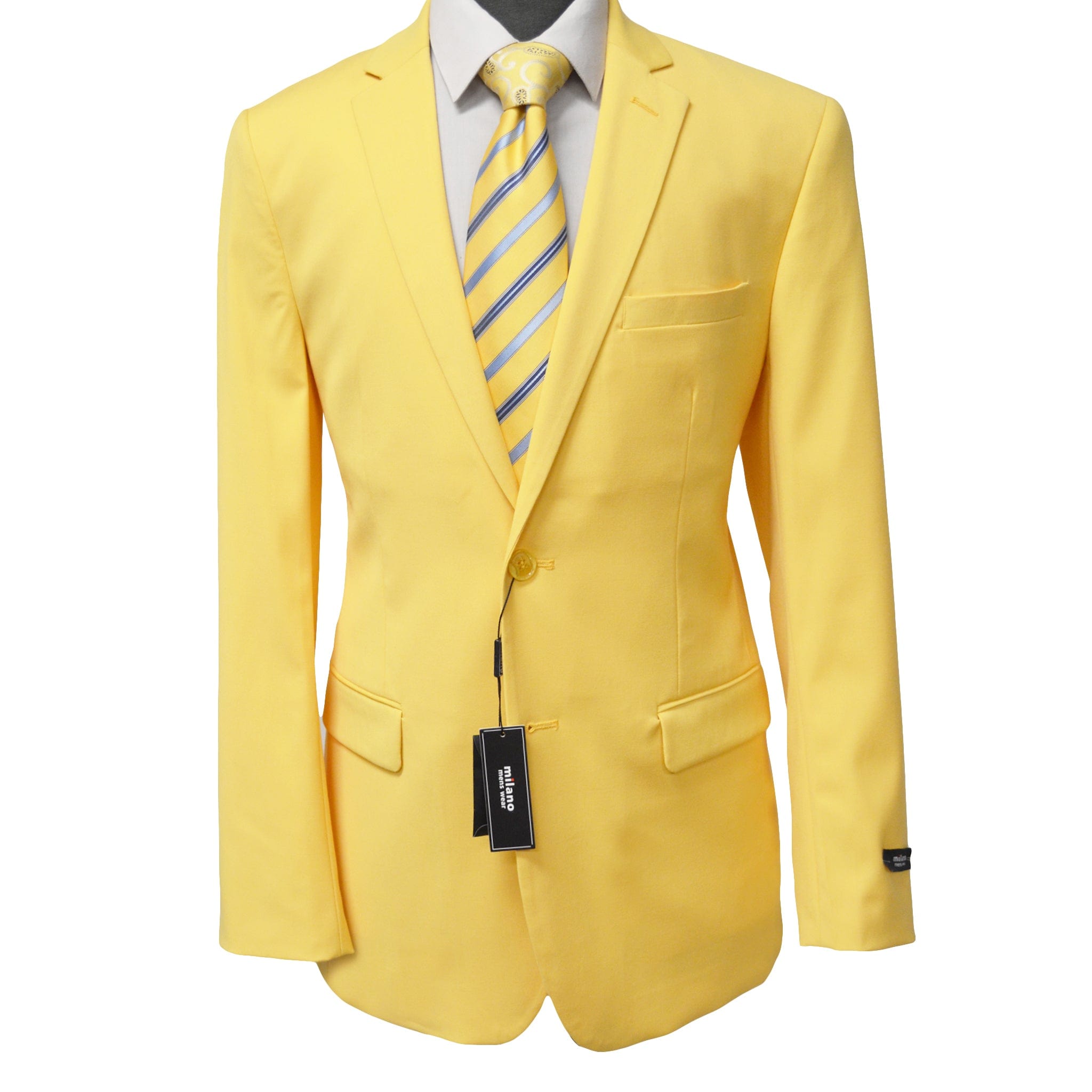 BRAVEMAN SUITING COMPANY J S YELLOW / 40 REG MILANO LABEL SPORT COAT/Sp100