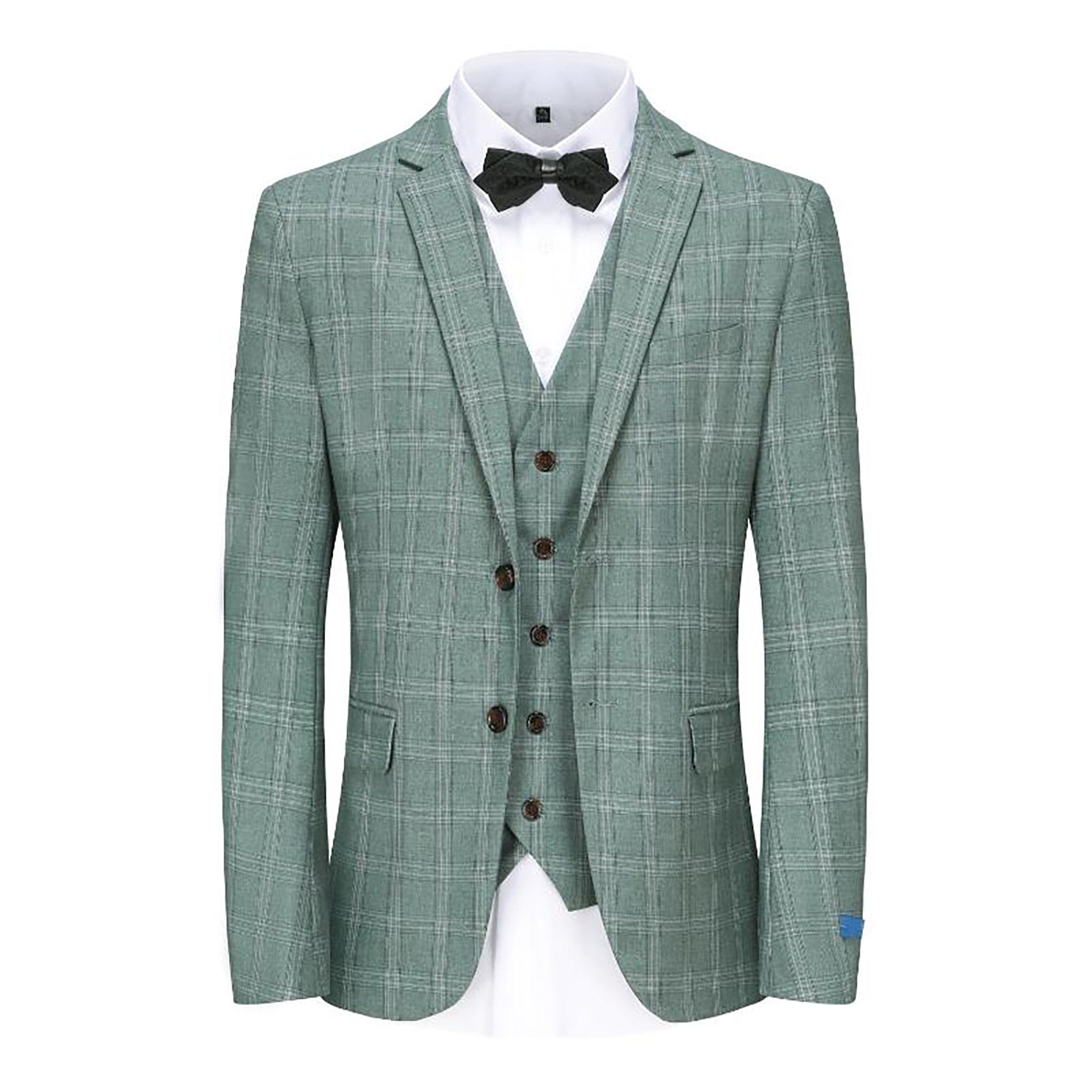 BRAVEMAN SUITING COMPANY U SM GREEN / 36R GINO VITAL 2 PCS SUITES -GV3164