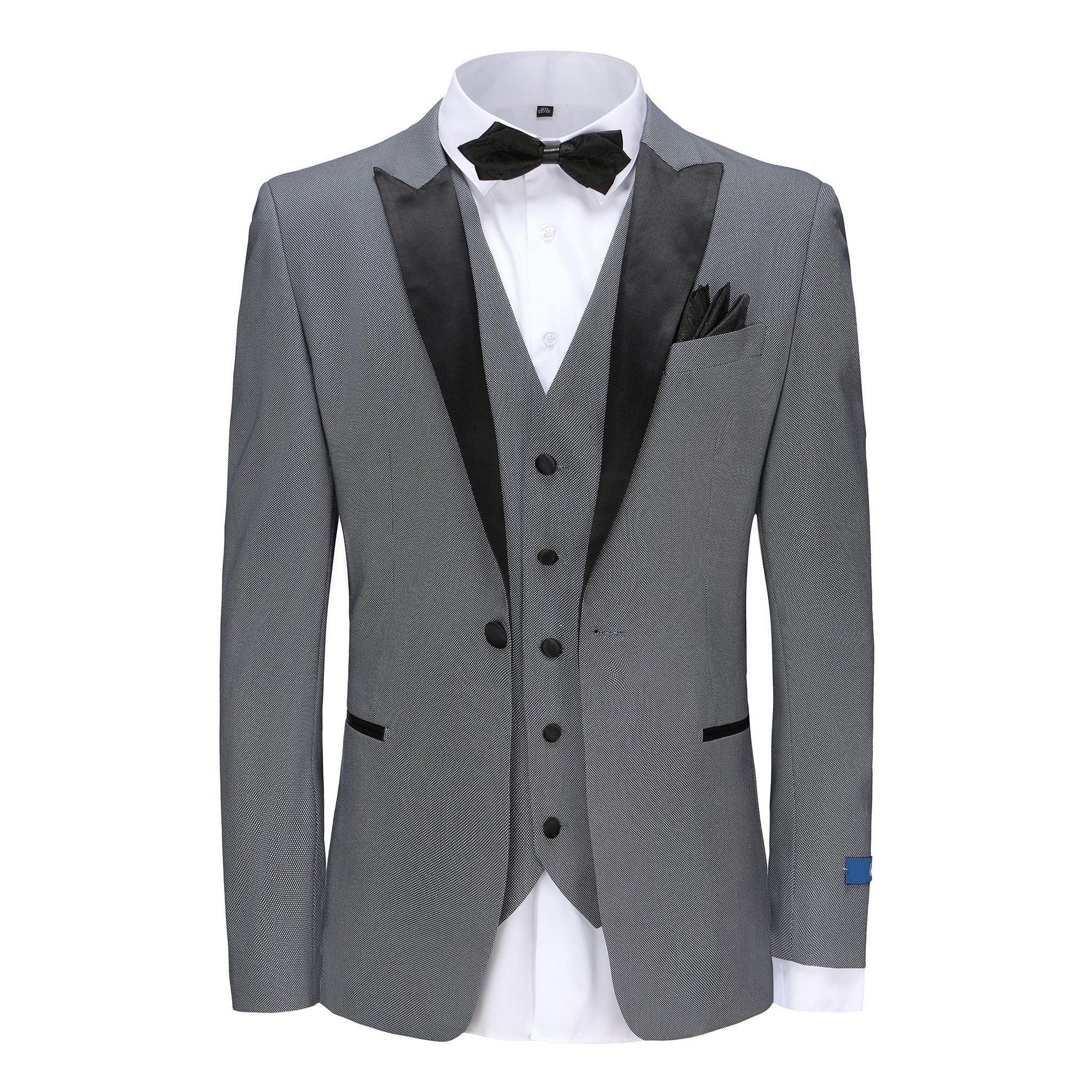 BRAVEMAN SUITING COMPANY U SM 36SHORT GINO VITALE SUIT/MTX296 - /BLUE GRAY