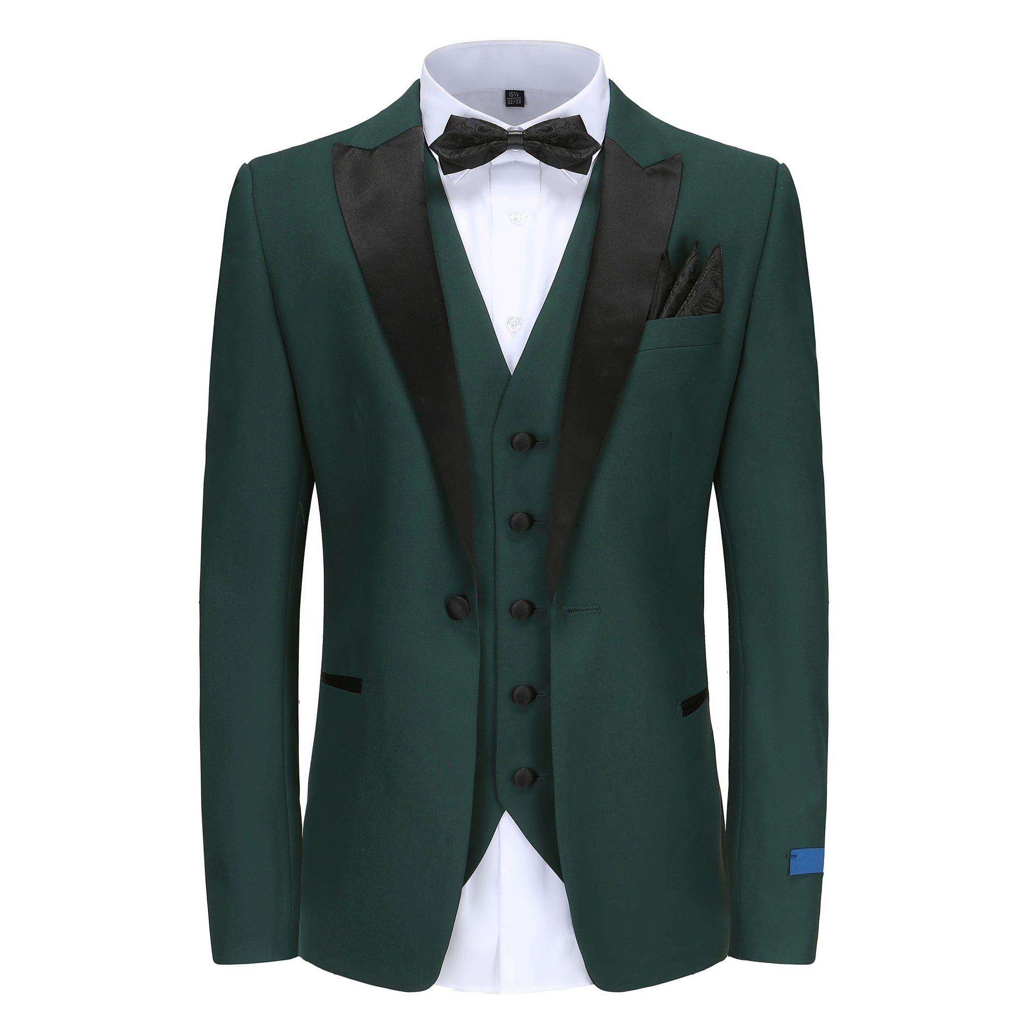 BRAVEMAN SUITING COMPANY U SM 36SHORT GINO VITALE SUIT/TX500/HUNTER GREEN