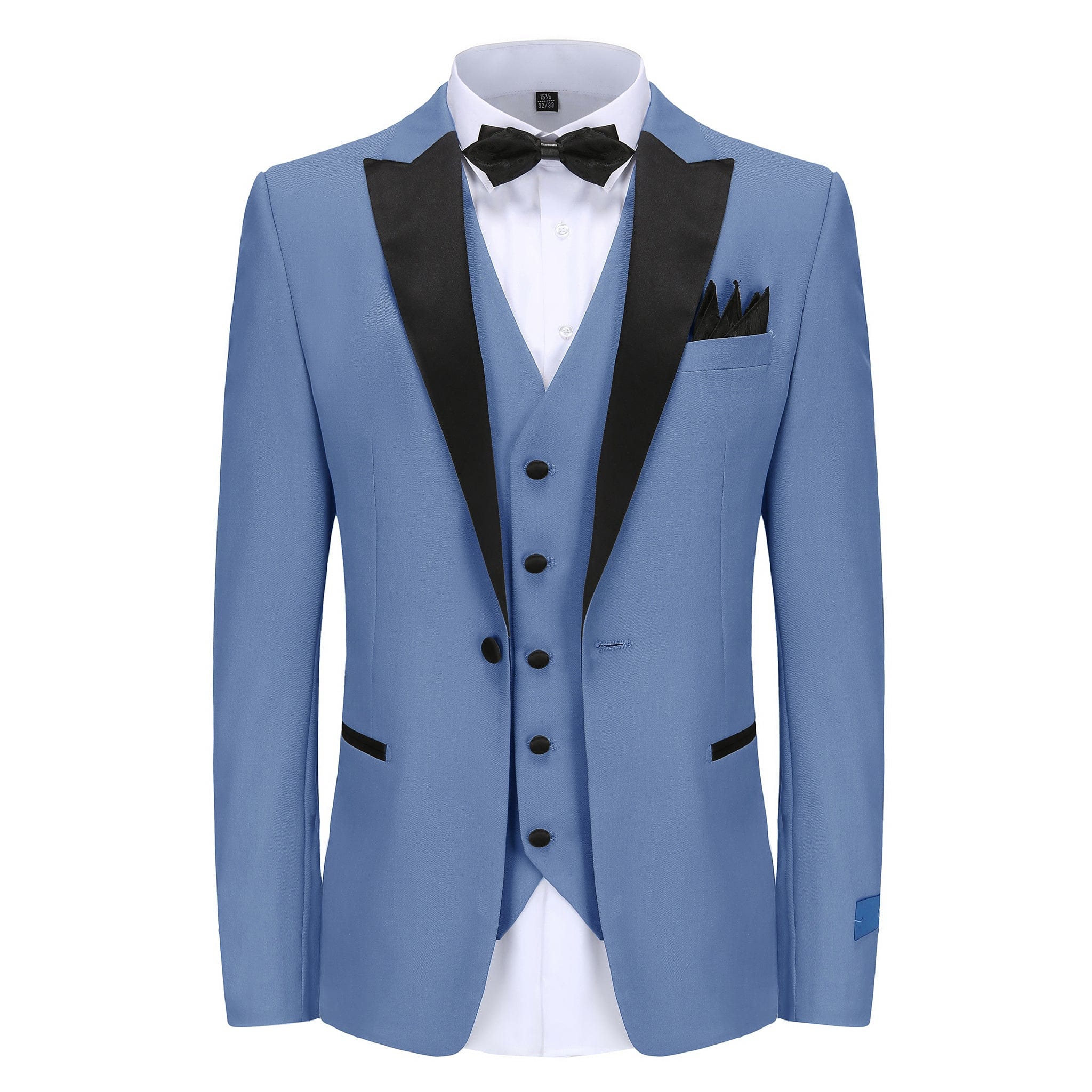 BRAVEMAN SUITING COMPANY U SM 36SHORT GINO VITALE SUIT/TX500/SLATE_BLUE