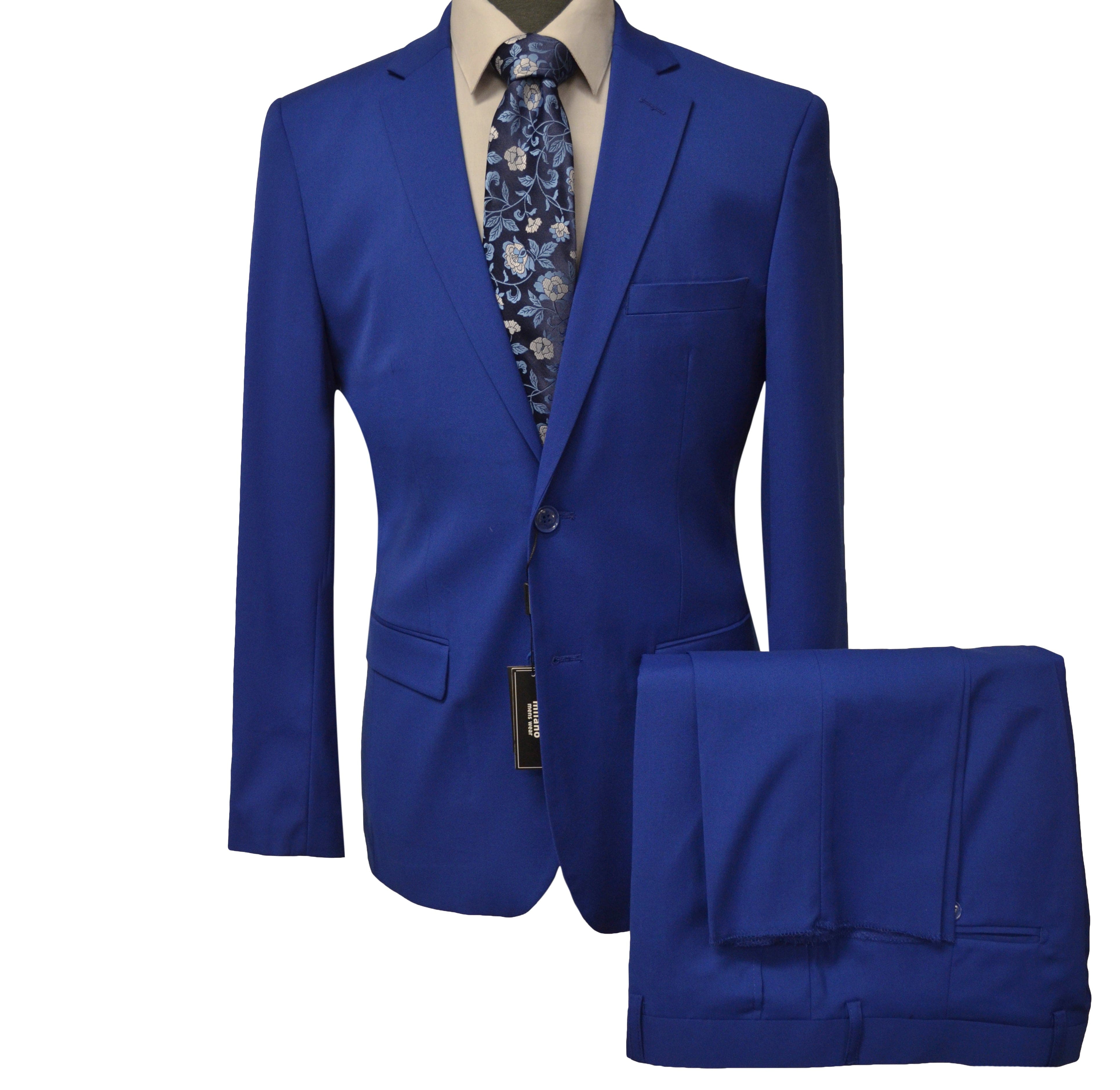 BRAVEMAN SUITING COMPANY U SM ROYAL / 36 REG MILANO LABEL MODERN FIT SUIT/Mz200