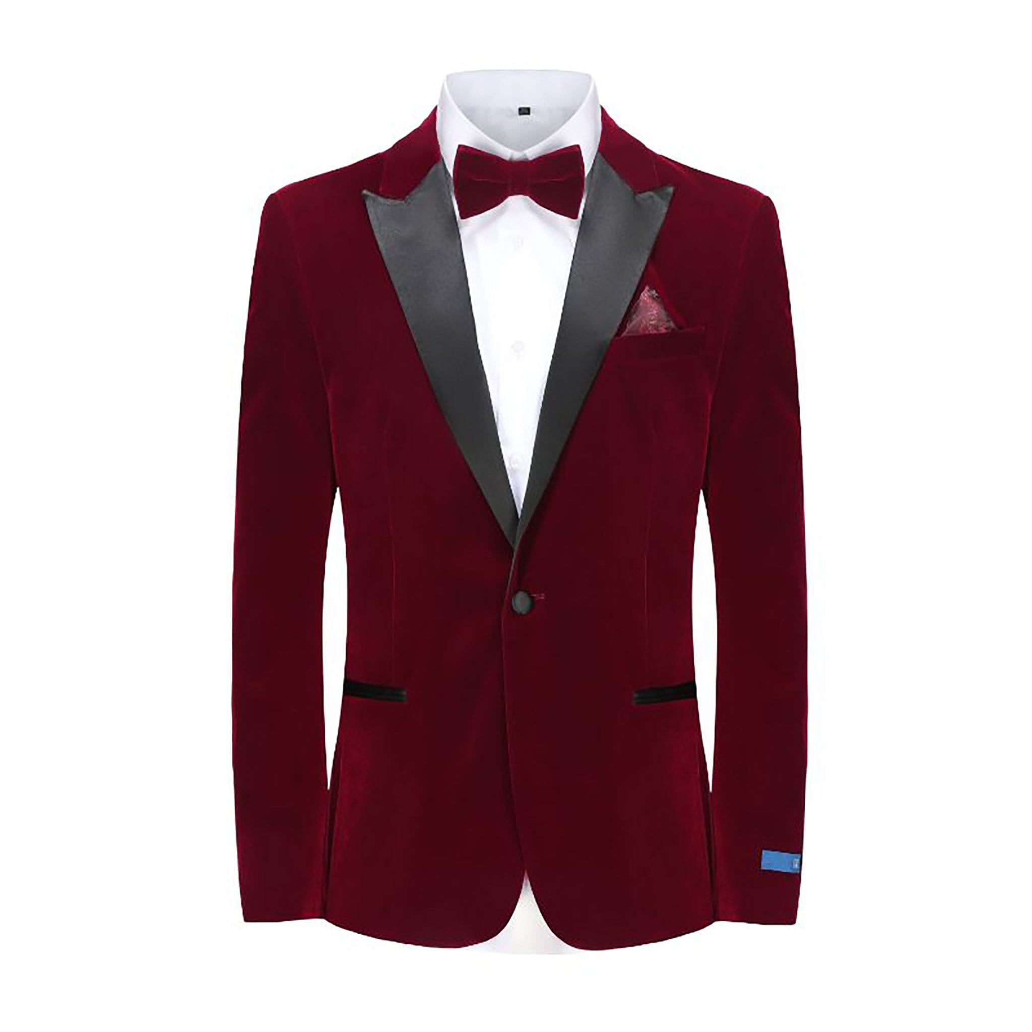 BRAVEMAN SUITING COMPANY XTUS BURGUNDY / 36R GINO VITALE-TUXEDO DB SUIT-TX800-BURGUNDY