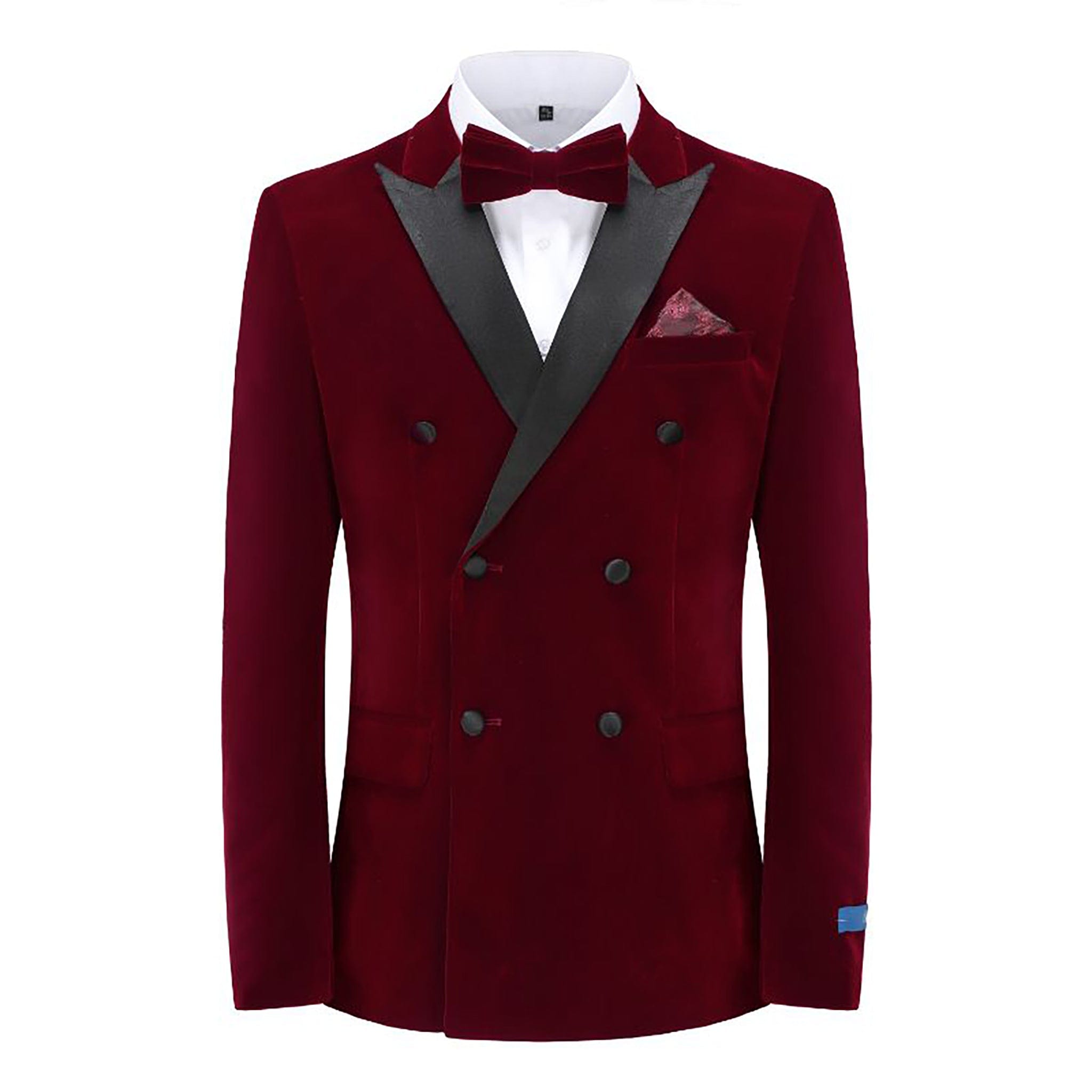 BRAVEMAN SUITING COMPANY XTUS BURGUNDY / 36R GINO VITALE-TUXEDO DB SUIT-TX900