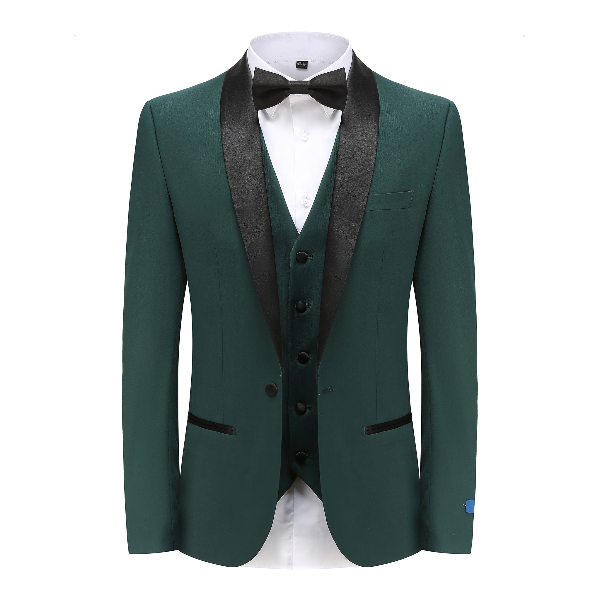 BRAVEMAN SUITING COMPANY XTUS HUNTER GREEN / 36R GINO VITALE-TUXEDO SUIT-TX300