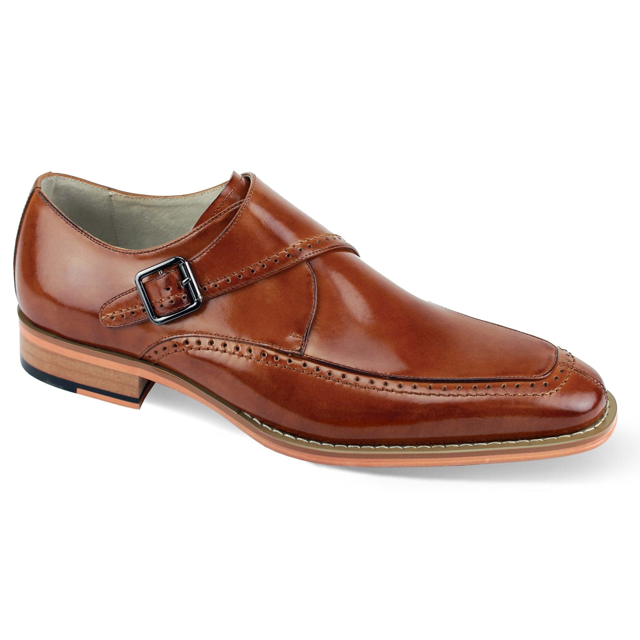 GIOVANNI LEATHER SHOES FT TAN / 7 Giovanni AMATO Leather Shoes