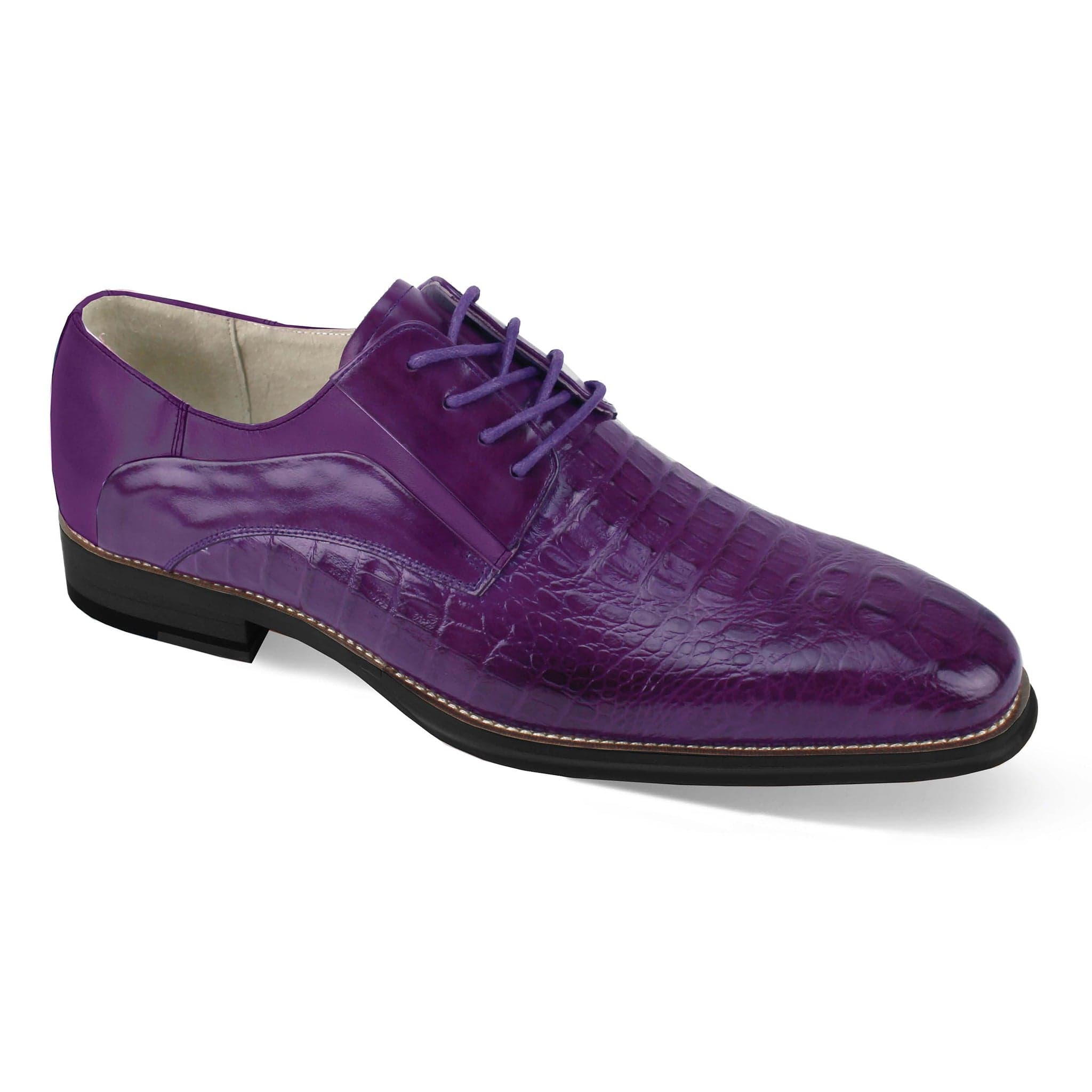 GIOVANNI LEATHER SHOES-MASON-PINK PURPLE / 9