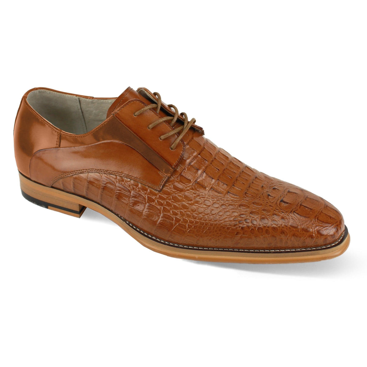 GIOVANNI LEATHER SHOES FT TAN / 7 GIOVANNI LEATHER SHOES-MASON-TAN