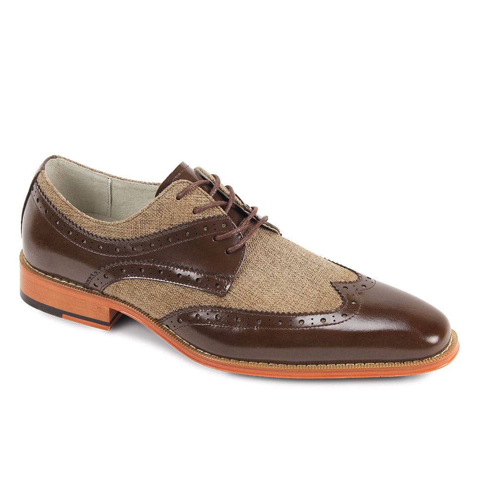 GIOVANNI LEATHER SHOES FT CHBRN/BRN / 8.5 GIOVANNI LEATHER SHOES-NICO