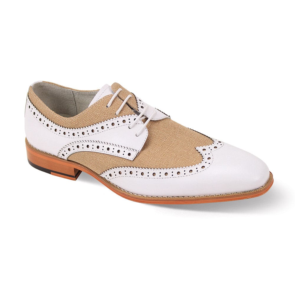 GIOVANNI LEATHER SHOES FT WHT/NAT / 7 GIOVANNI LEATHER SHOES-NICO