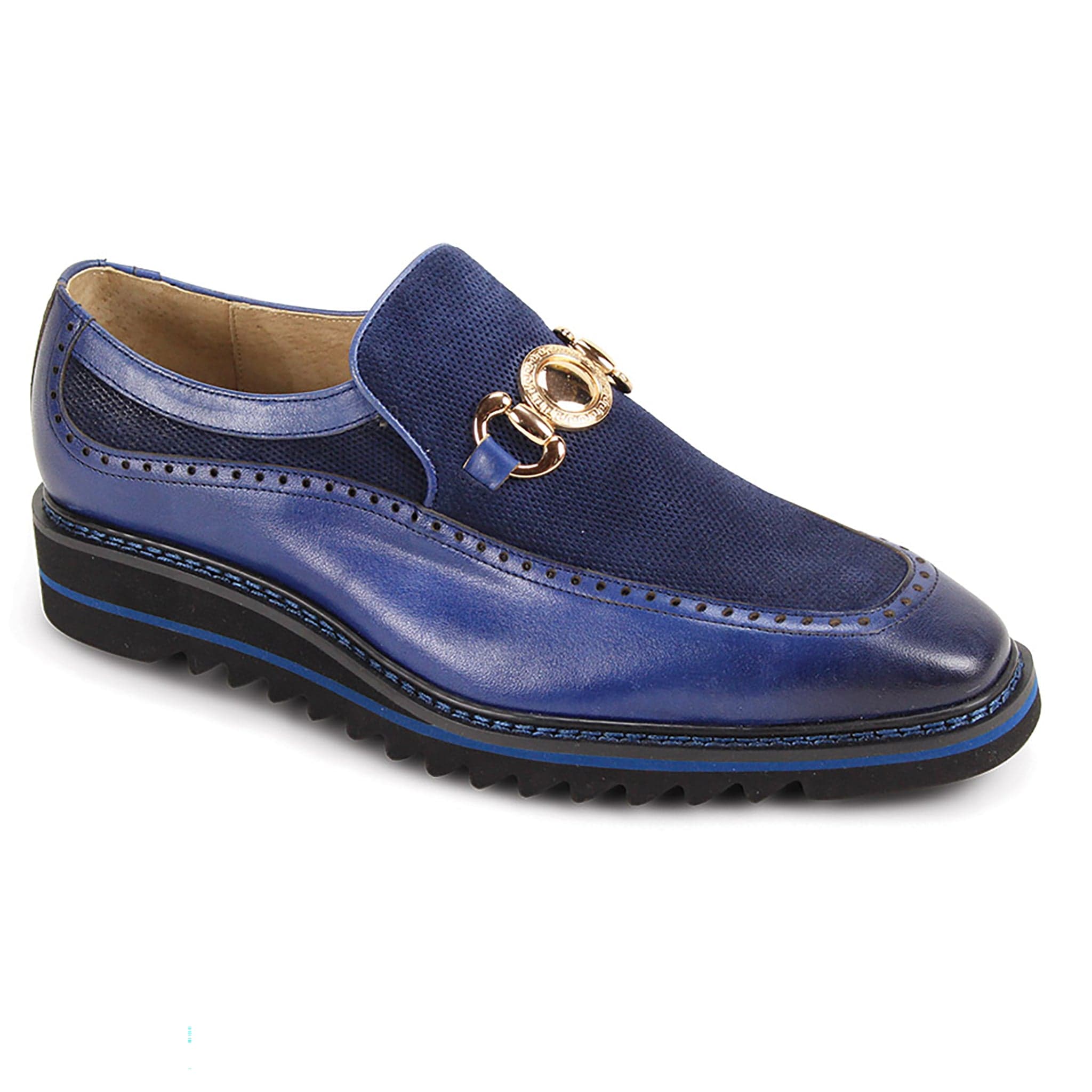 GIOVANNI LEATHER SHOES FT BLUE / 8.5 GIOVANNI LEATHER SHOES-ROGER