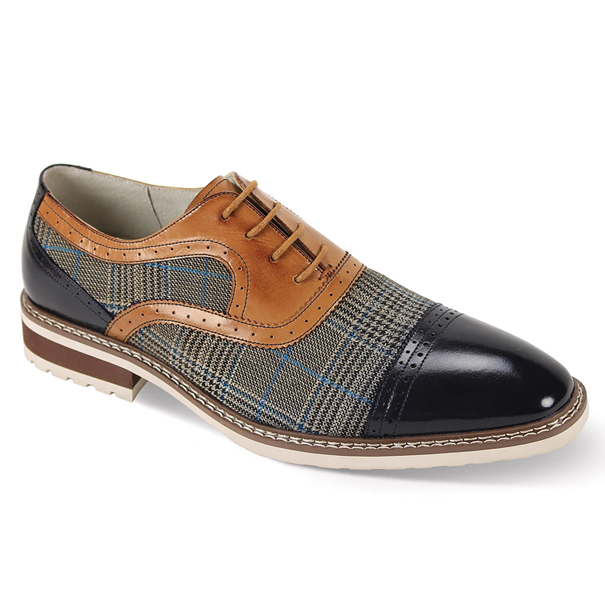 GIOVANNI LEATHER SHOES FT NVY/TAN / 7 GIOVANNI LEATHER SHOES-SINCLAIR