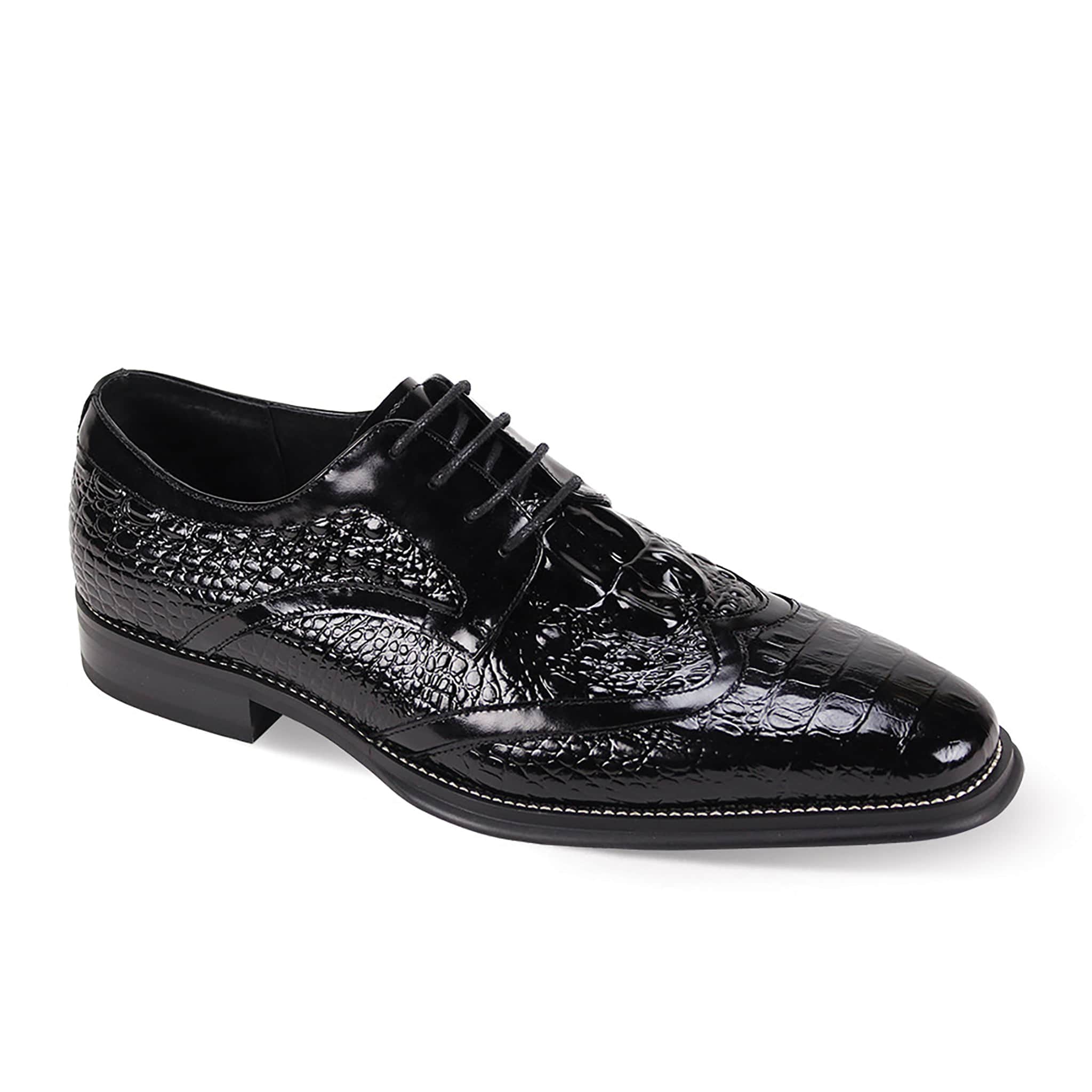 GIOVANNI LEATHER SHOES FT BLACK / 8.5 Giovanni SHANE Leather Shoes