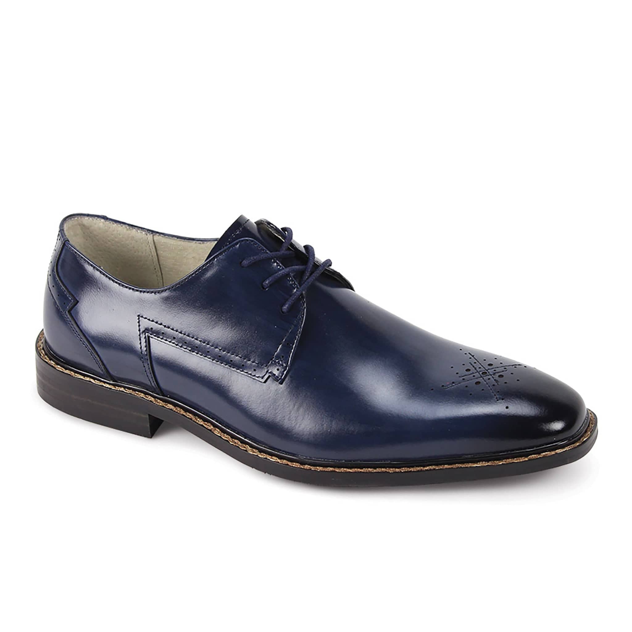 GIOVANNI LEATHER SHOES FT BLUE / 8.5 Giovanni Toby Lace-Up Dress Shoes