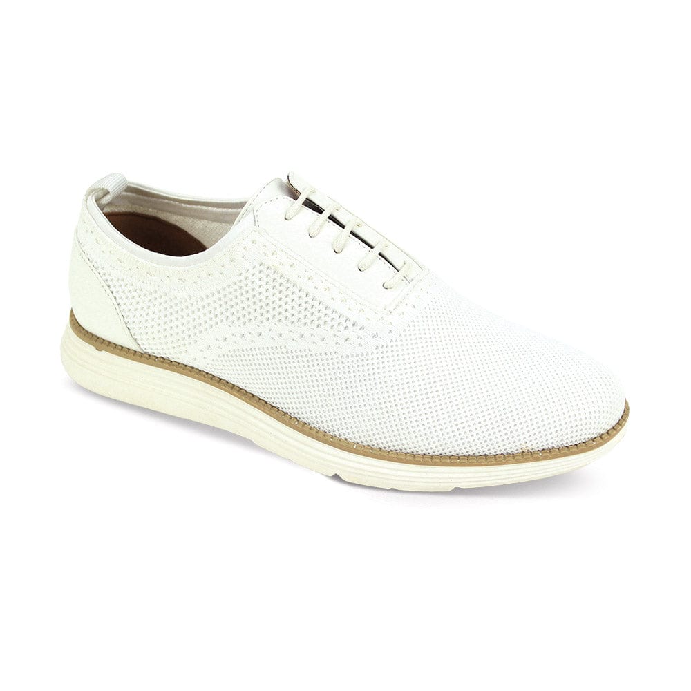 GLOBE FOOTWEAR F TC WHITE / 8.5 PLAIN TOE LACE CASUAL-7059