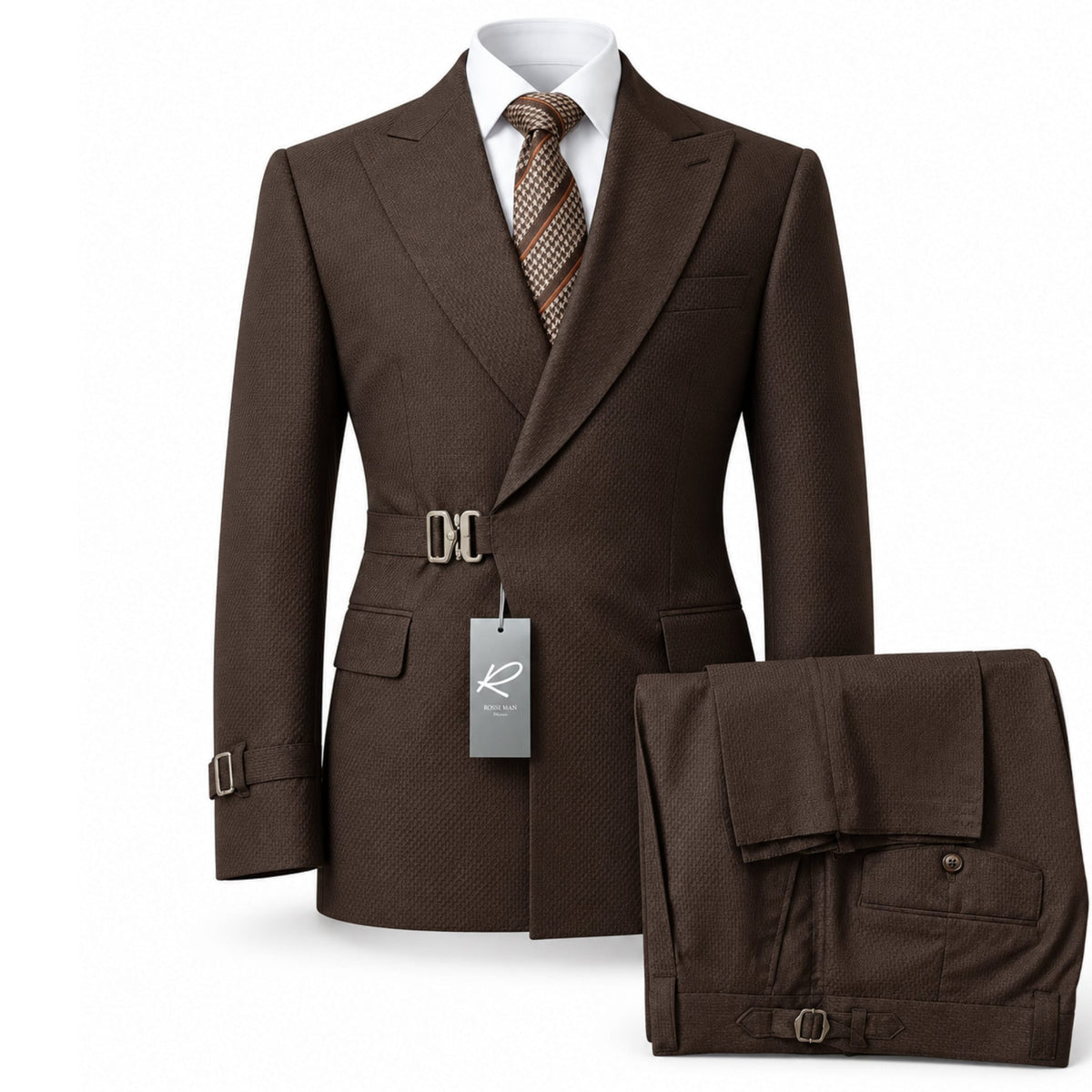 GR CLOTHING GRP DBA ROSSI U D BRN2071 / 40R Rossi Man PRINCE 2pcs Suits