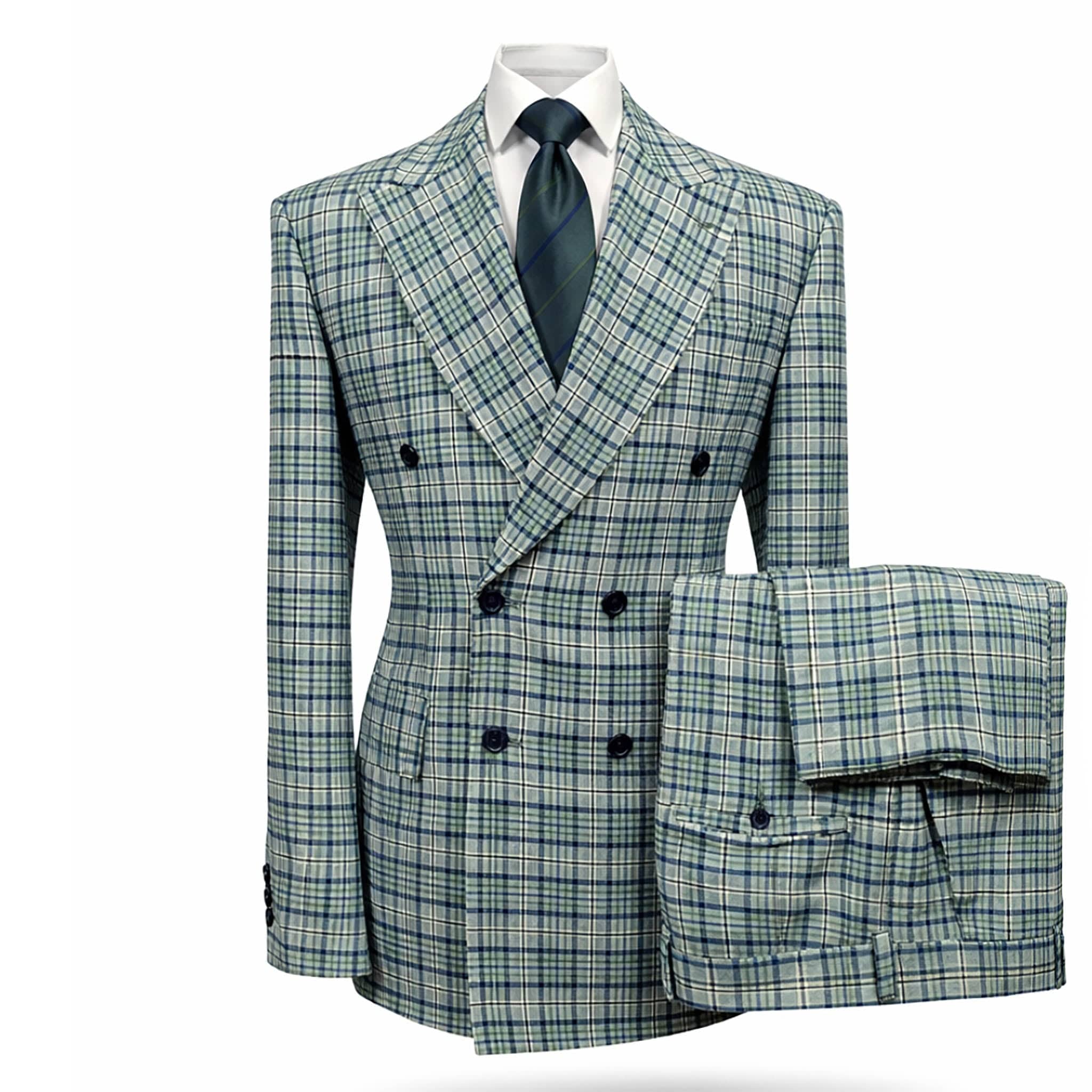 GR CLOTHING GRP DBA ROSSI U D RM 2011 / 40 REG Rossiman- Milano Premium Double-Breasted Suit