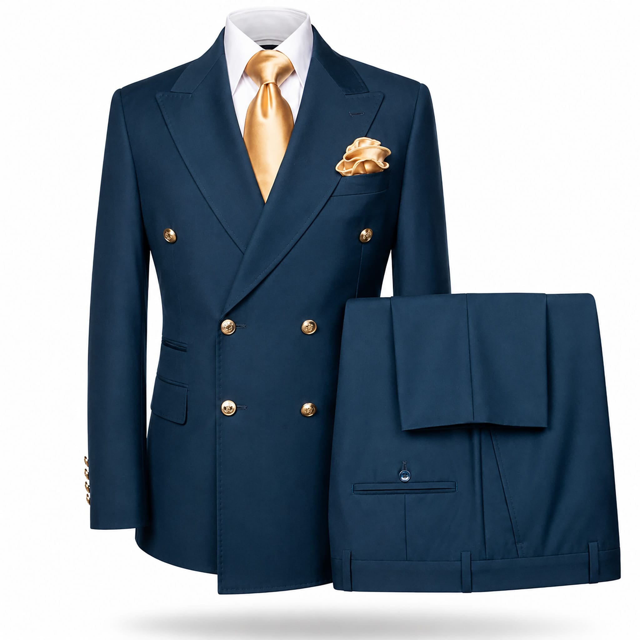 GR CLOTHING GRP DBA ROSSI U SM RM1773 / 34 REG MILANO DOUBLE BREASTED/ROSSI MAN/SOLID