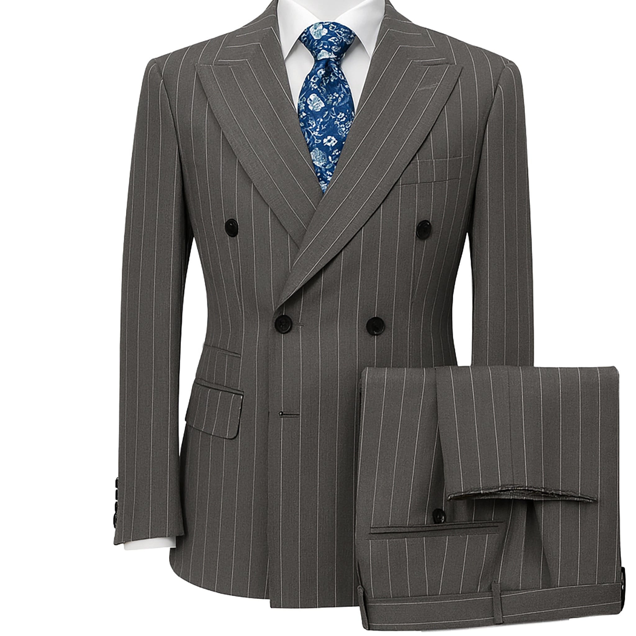 GR CLOTHING GRP DBA ROSSI U SM 40REG / RM2031 MILANO DOUBLE BREASTED SUIT