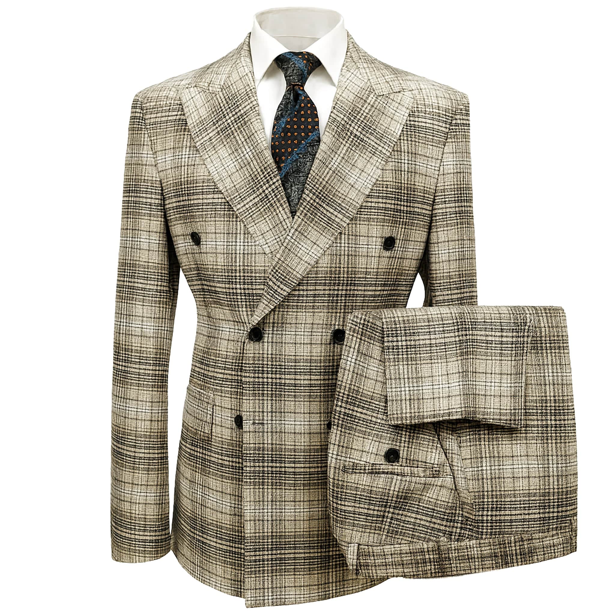 GR CLOTHING GRP DBA ROSSI U SM 40REG / RM2021 MILANO DOUBLE BREASTED SUIT