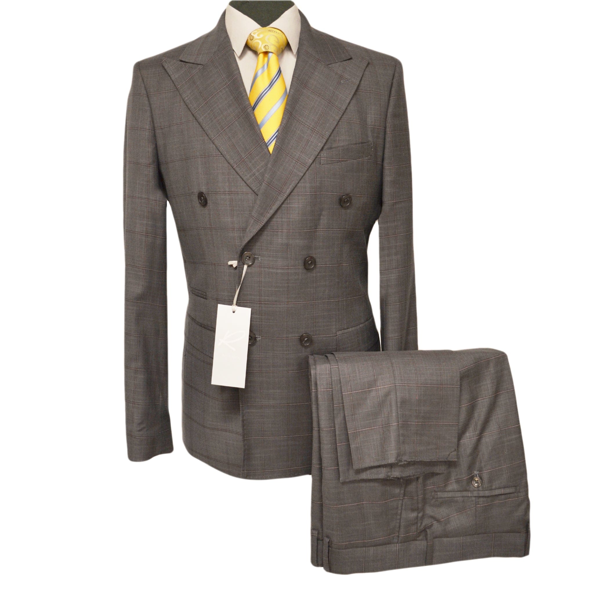 GR CLOTHING GRP DBA ROSSI U SM MILANO DOUBLE BREASTED SUIT/1830