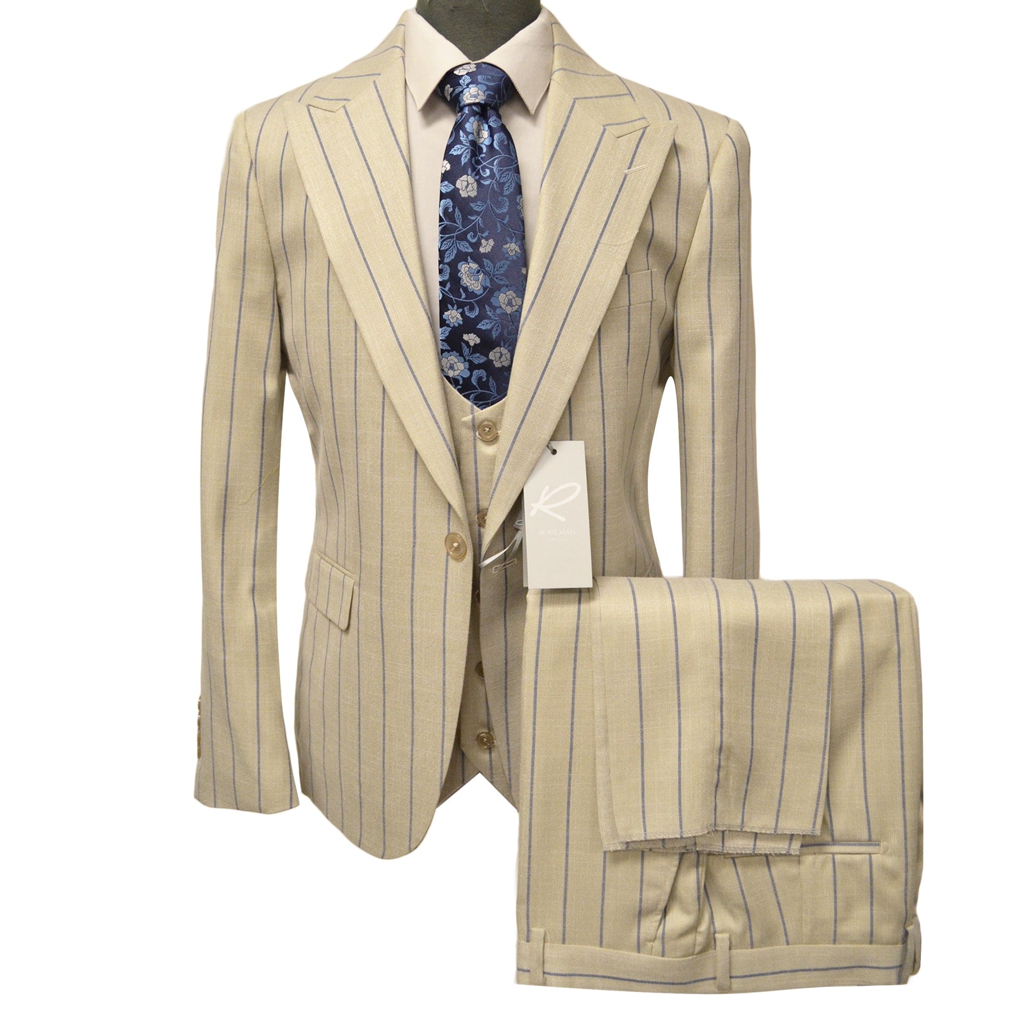 GR CLOTHING GRP DBA ROSSI U SM RM1862 / 40 REG RossiMan Tweed Suit/Tom