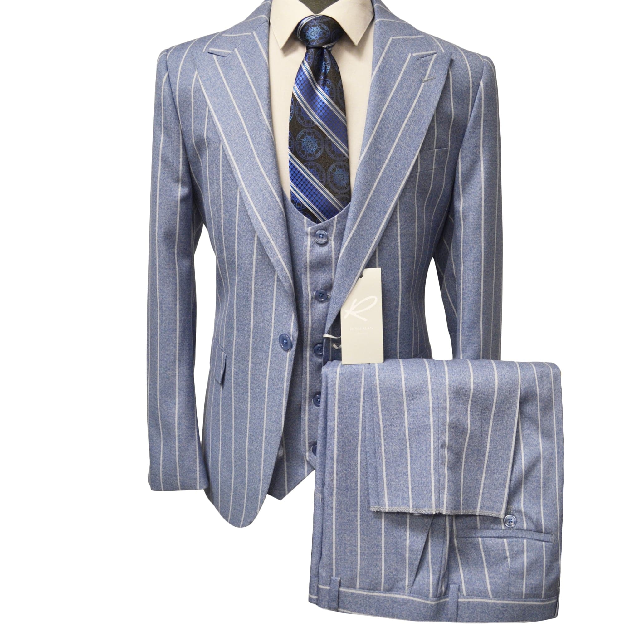 GR CLOTHING GRP DBA ROSSI U SM RM1861 / 40 REG RossiMan Tweed Suit/Tom