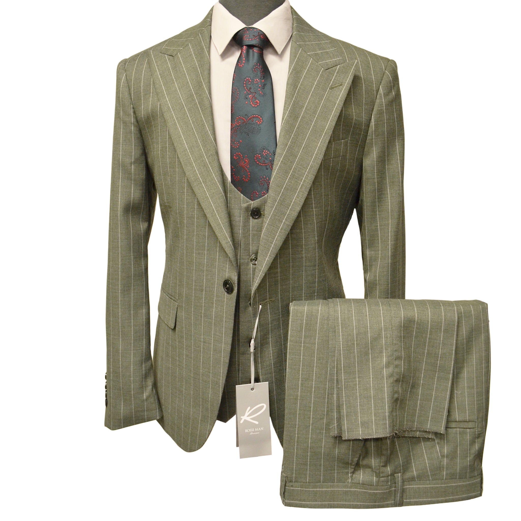 GR CLOTHING GRP DBA ROSSI U SM RM1866 / 40 REG RossiMan Tweed Suit/Tom