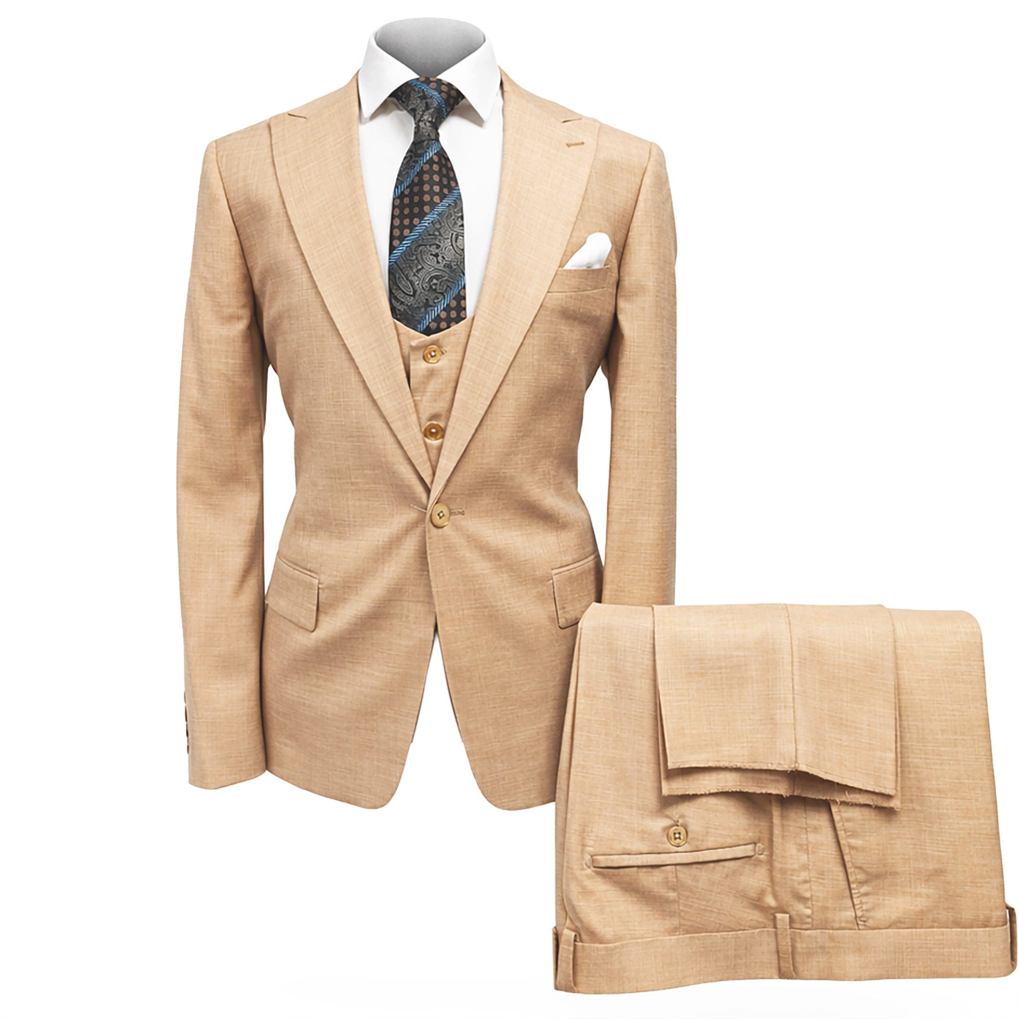 GR CLOTHING GRP DBA ROSSI U SM RM2027 / 40 REG TOM VESTED SUIT BY ROSSI MAN / 3-piece suit