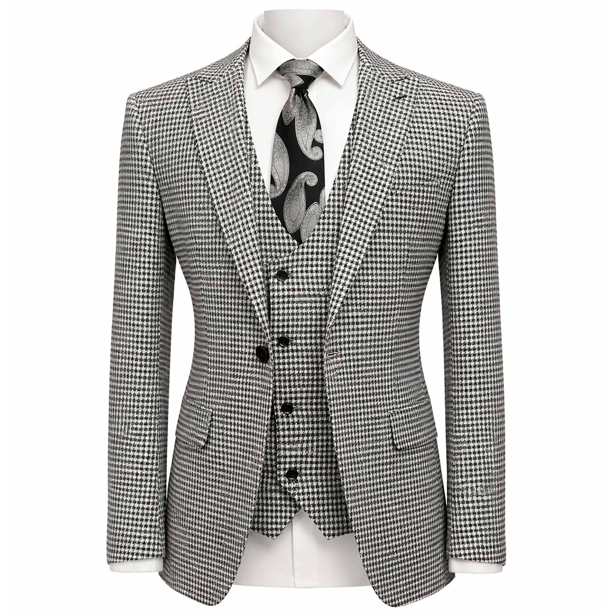 スーツ 24ss maatee&sons 2 RAYON GLENCHECK SUIT Sene Custom Stretch Suits | Men's Double-Breasted FlexTech Suit