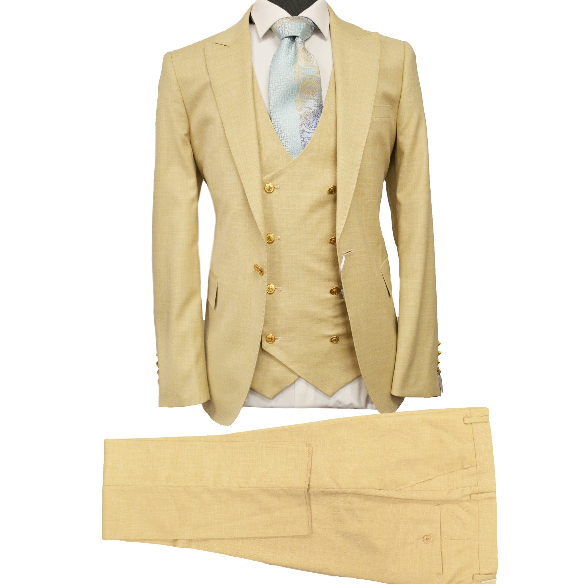 GR CLOTHING GRP DBA ROSSI U SS RM1391 / 34 REG MAX VESTED SUIT by Rossi Man