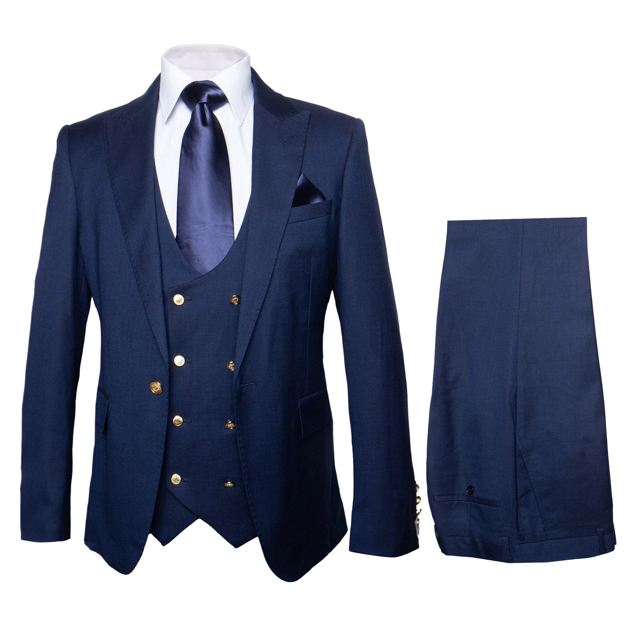 GR CLOTHING GRP DBA ROSSI U SS RM1393 / 34 REG MAX VESTED SUIT by Rossi Man