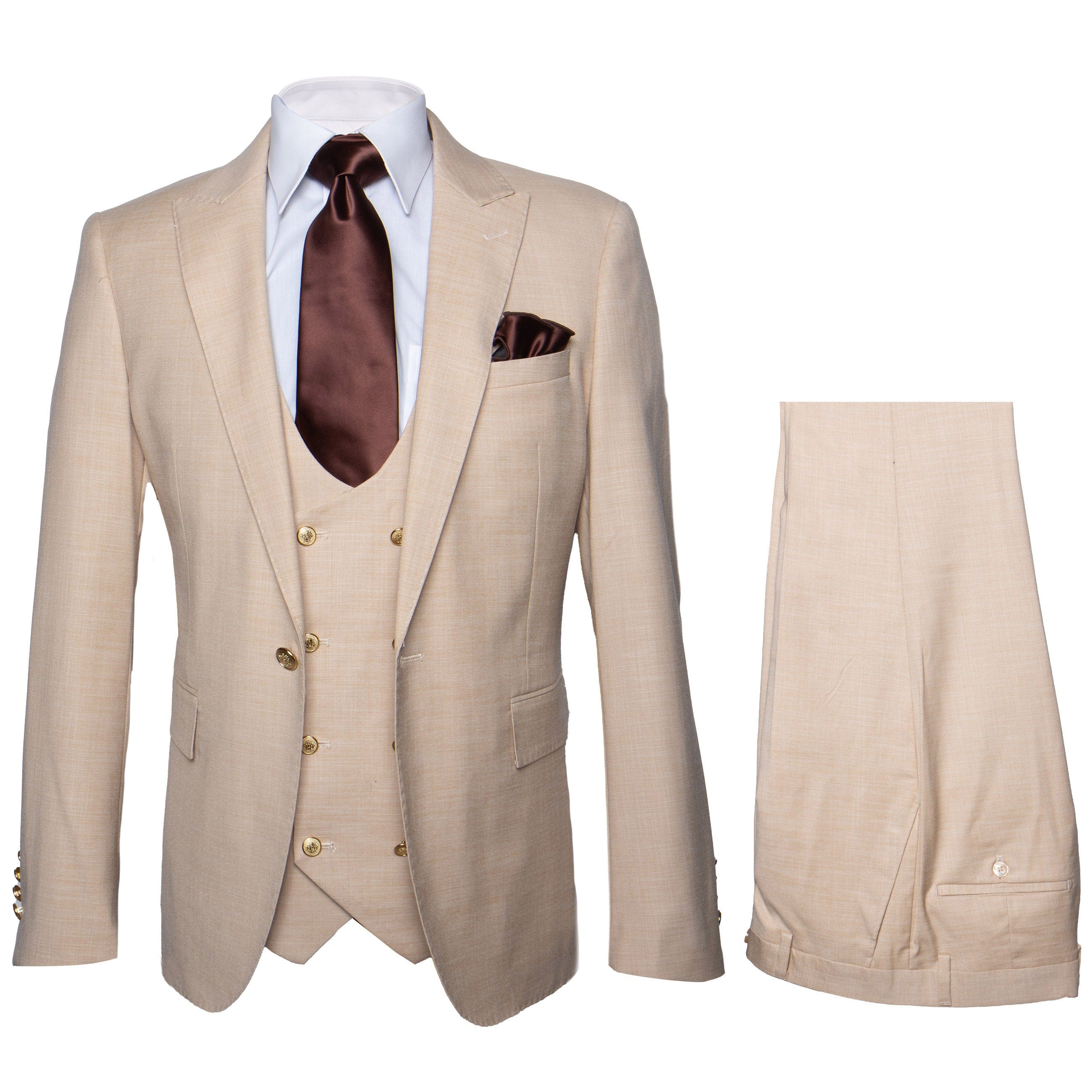GR CLOTHING GRP DBA ROSSI U SS MAX VESTED SUIT by Rossi Man