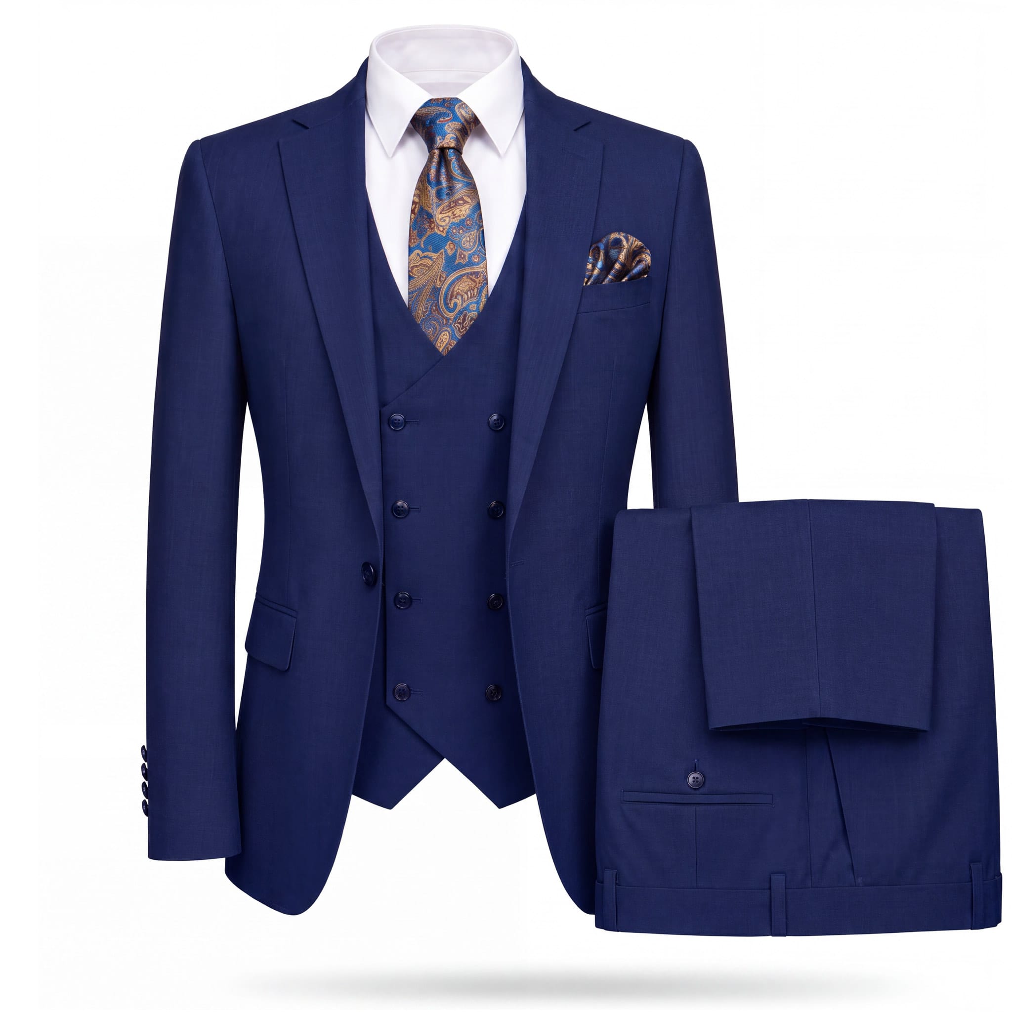 GR CLOTHING GRP DBA ROSSI U SS RM1102 / 34 REG Rossiman MAX Vested Suit