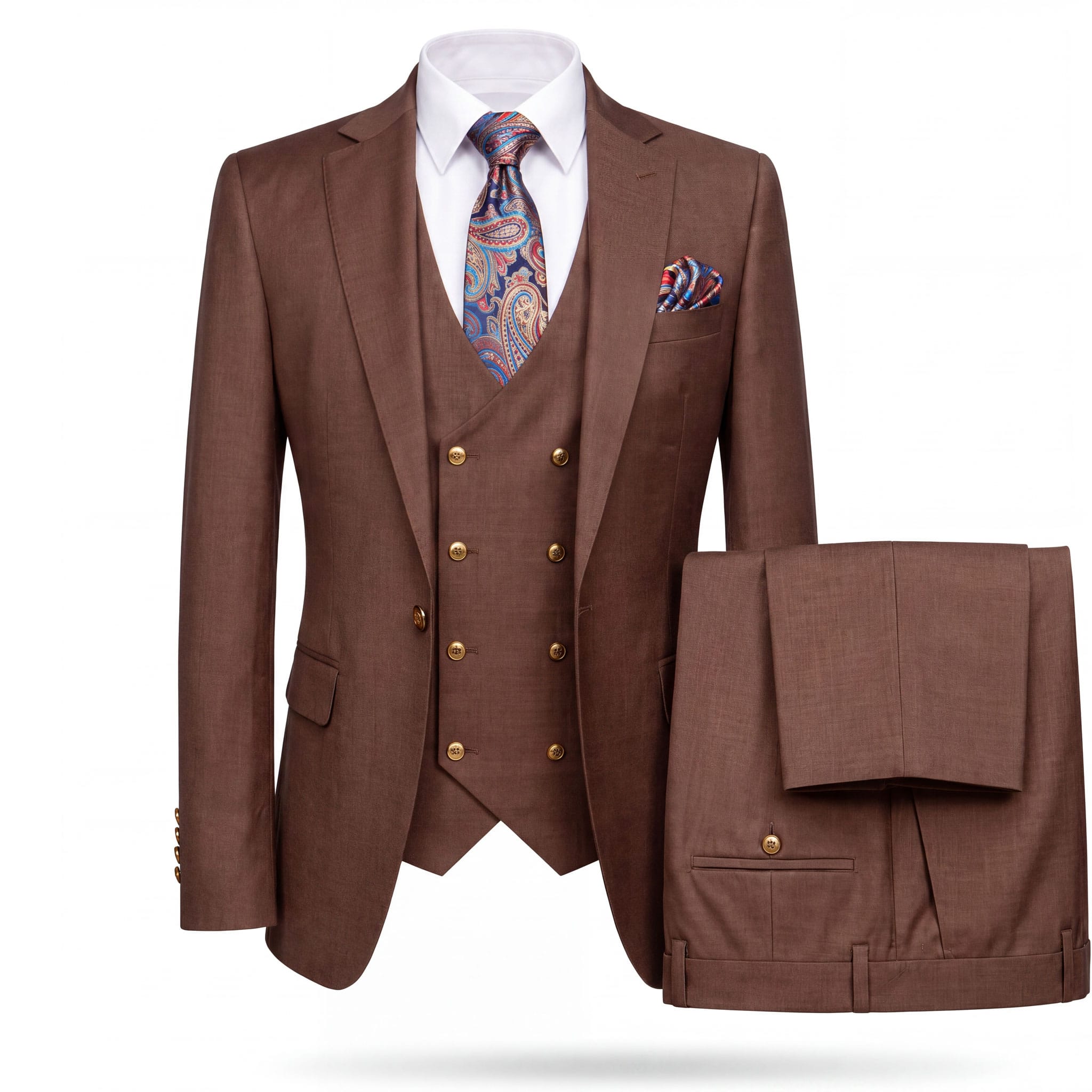 GR CLOTHING GRP DBA ROSSI U SS RM1392 / 34 REG Rossiman MAX Vested Suit