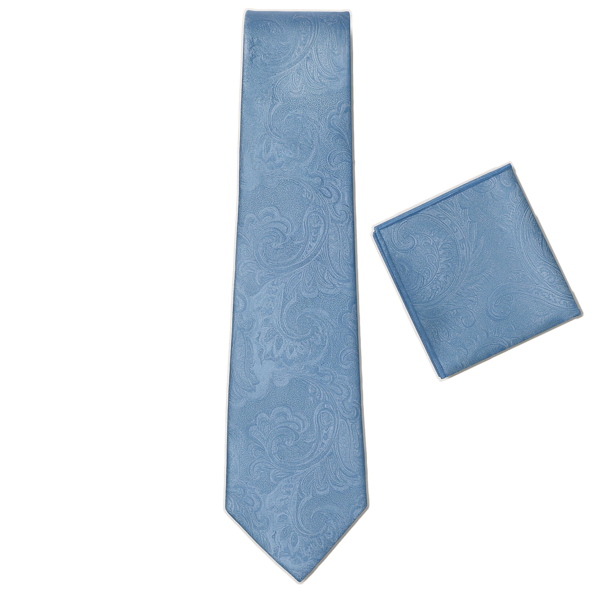 Imani uomo N T Blue Fancy tie/Hanky set
