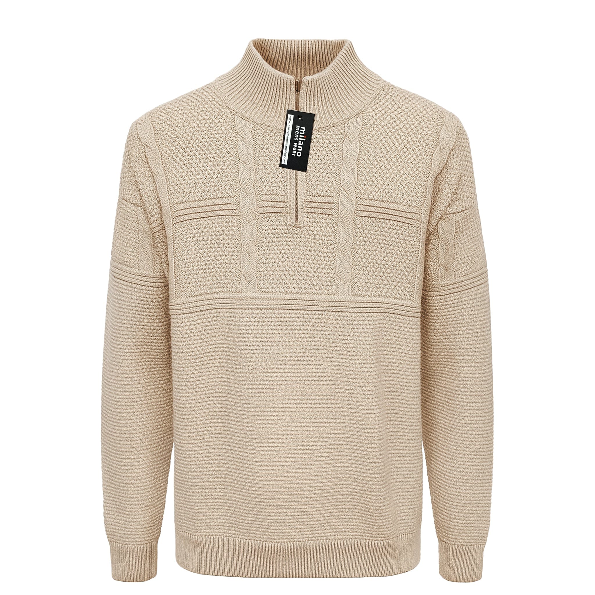 MADE IN TURKEY K S TAN / M MILANO EXCLUSIVE SWEATER-M35075