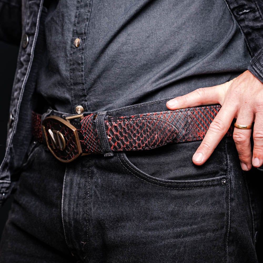 Marco Di Milano Arkansas Belt BlackCherry