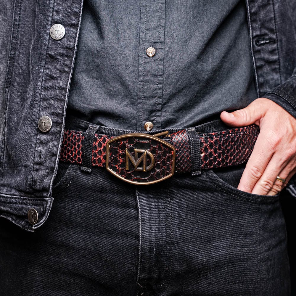 Marco Di Milano Arkansas Belt BlackCherry