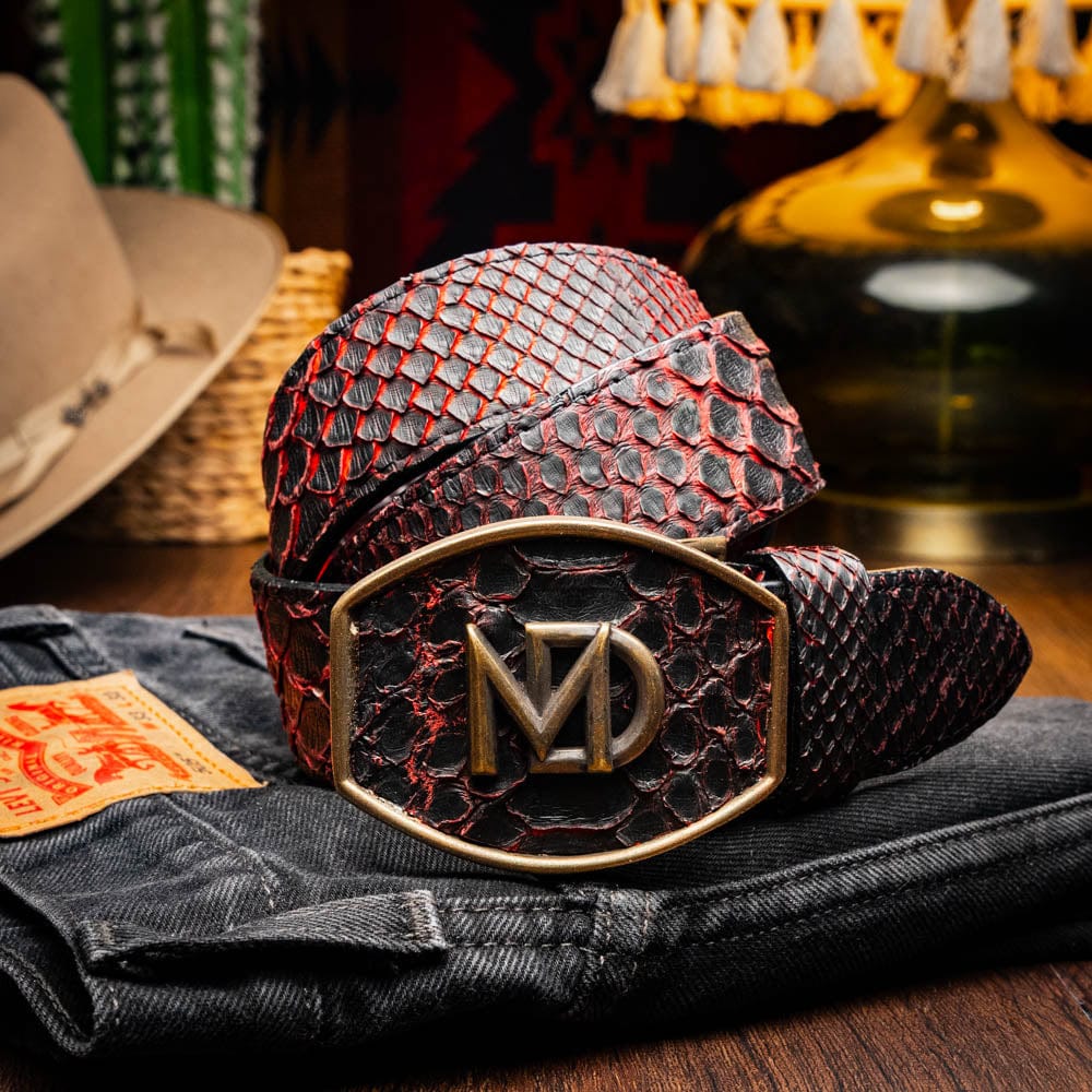 Marco Di Milano Arkansas Belt BlackCherry