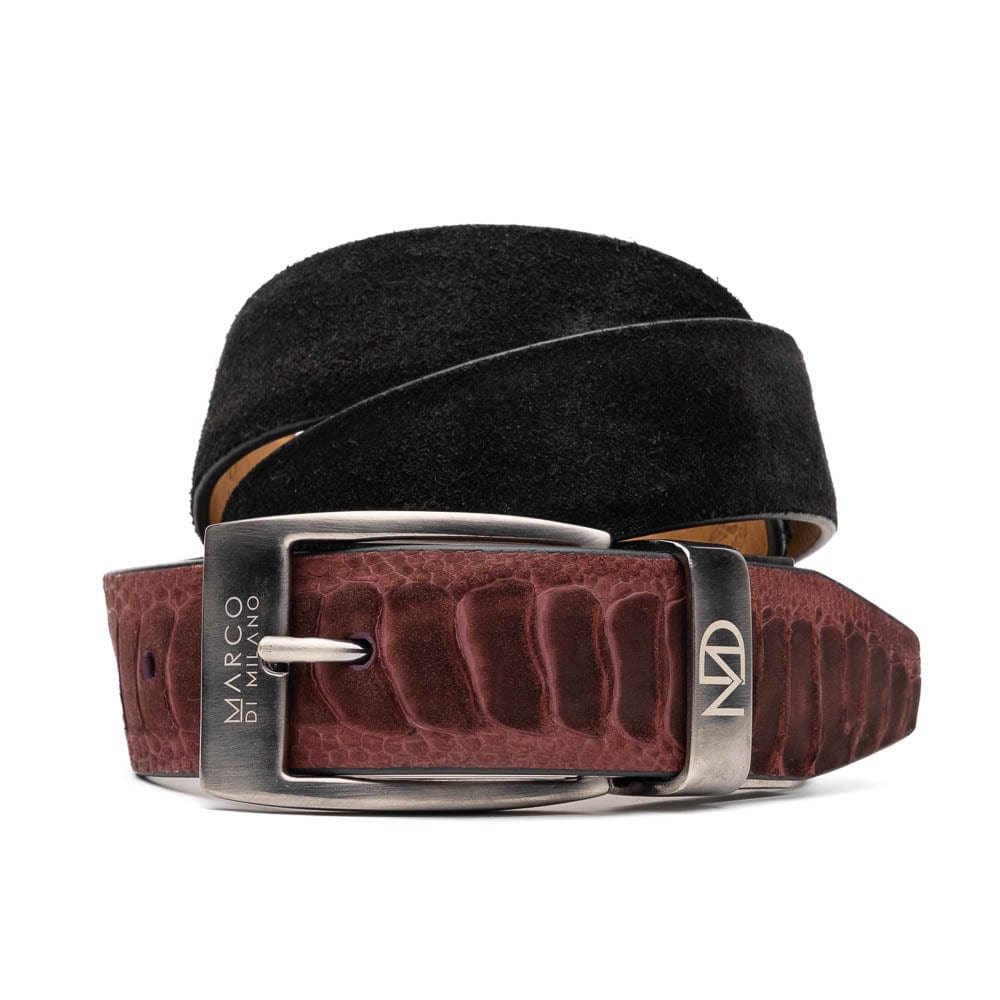 Marco Di Milano Belts 36 Hugo Belt Wine / Black