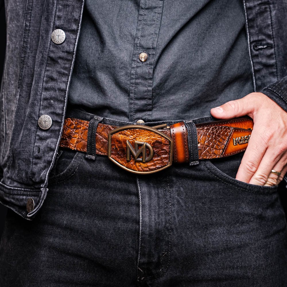 Marco Di Milano Belts Montana Belt Aged Maple