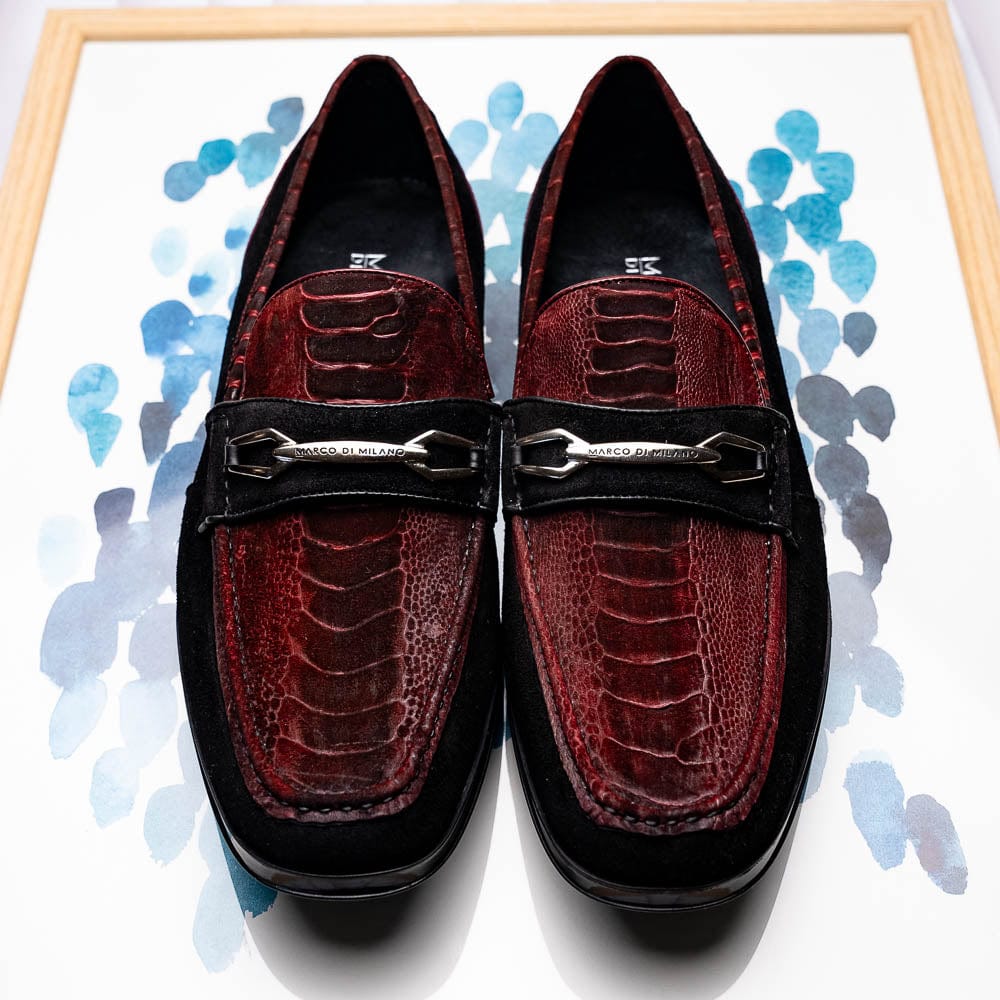 Marco Di Milano FT Hugo Ostrich Wine / Black
