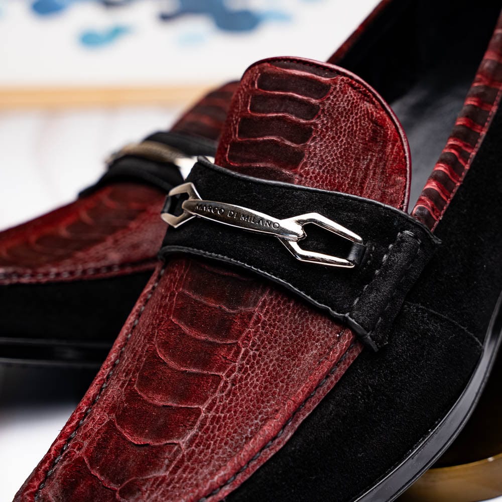 Marco Di Milano FT Hugo Ostrich Wine / Black