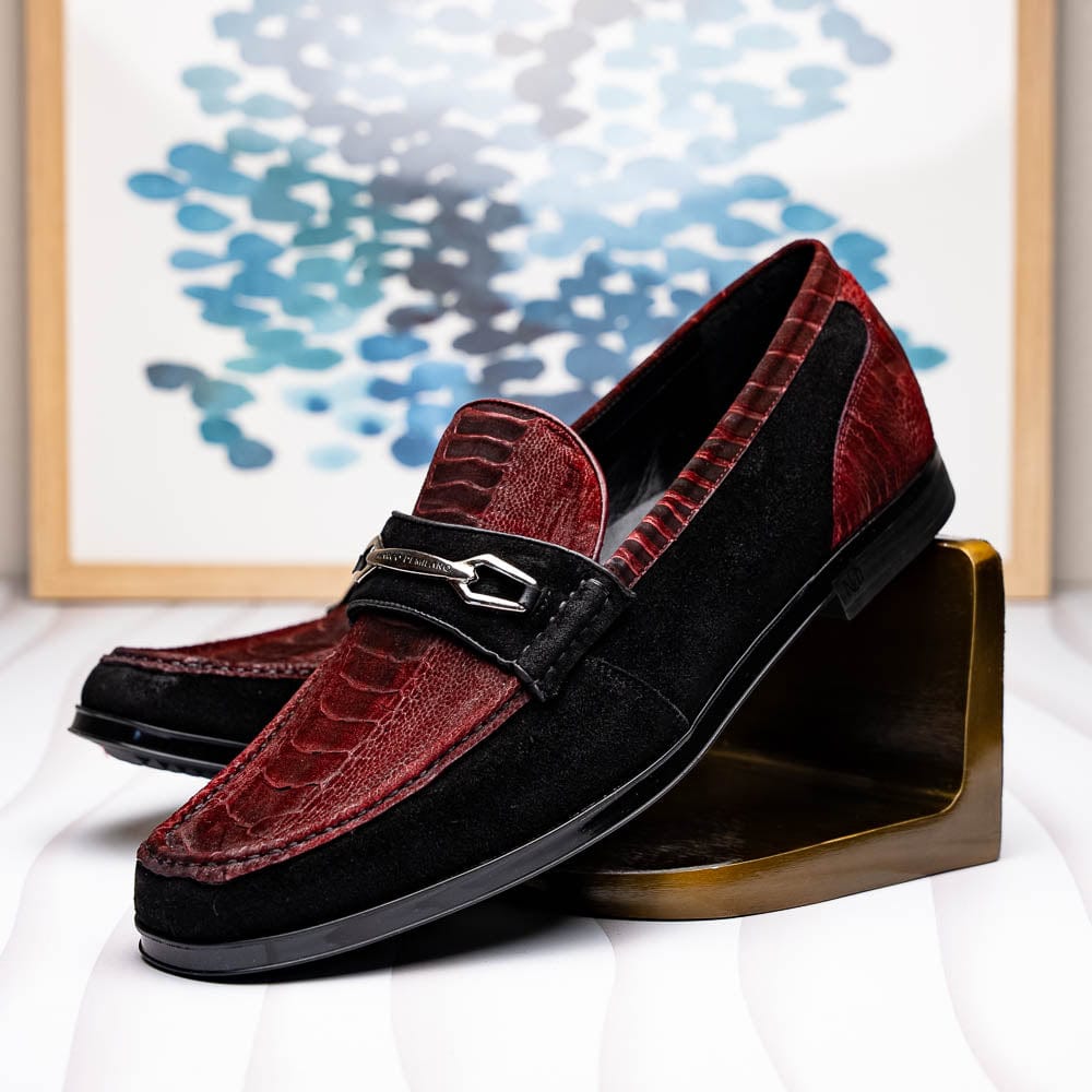 Marco Di Milano FT Hugo Ostrich Wine / Black