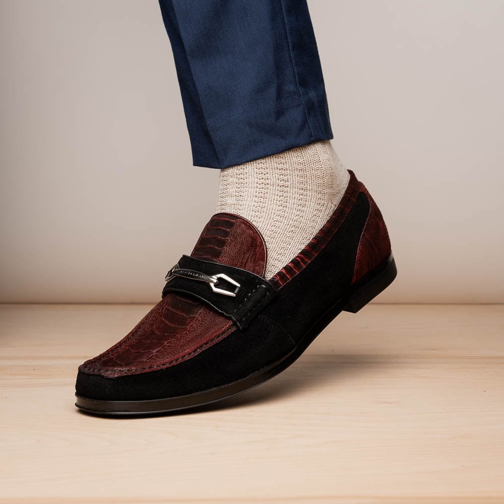 Marco Di Milano FT Hugo Ostrich Wine / Black