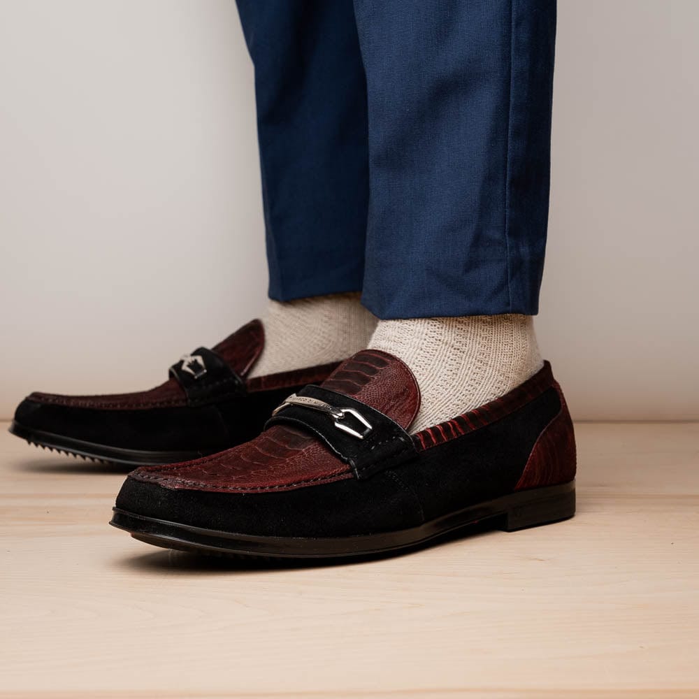 Marco Di Milano FT Hugo Ostrich Wine / Black